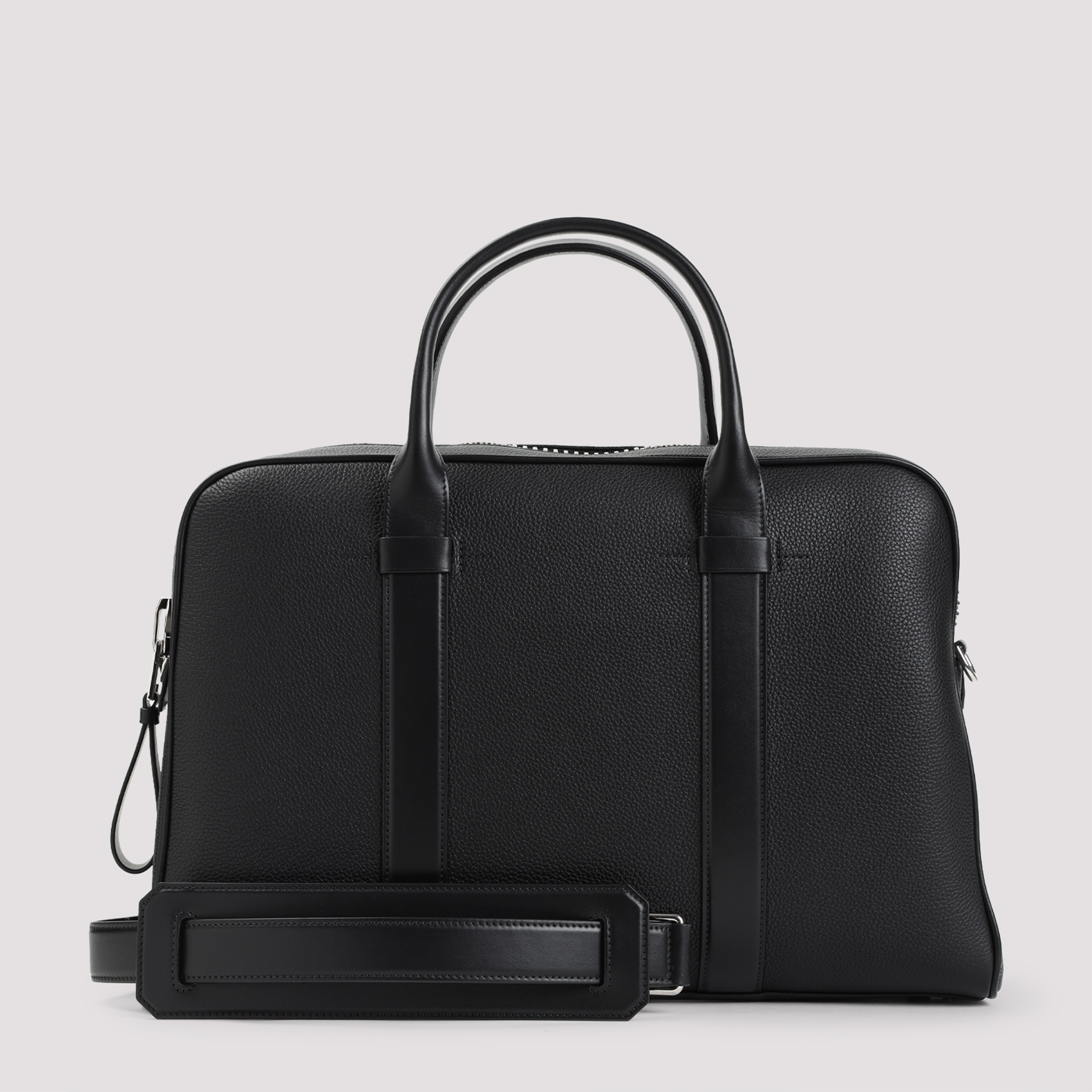 Tom Ford Men's Black Leather Briefcase Calf Bag