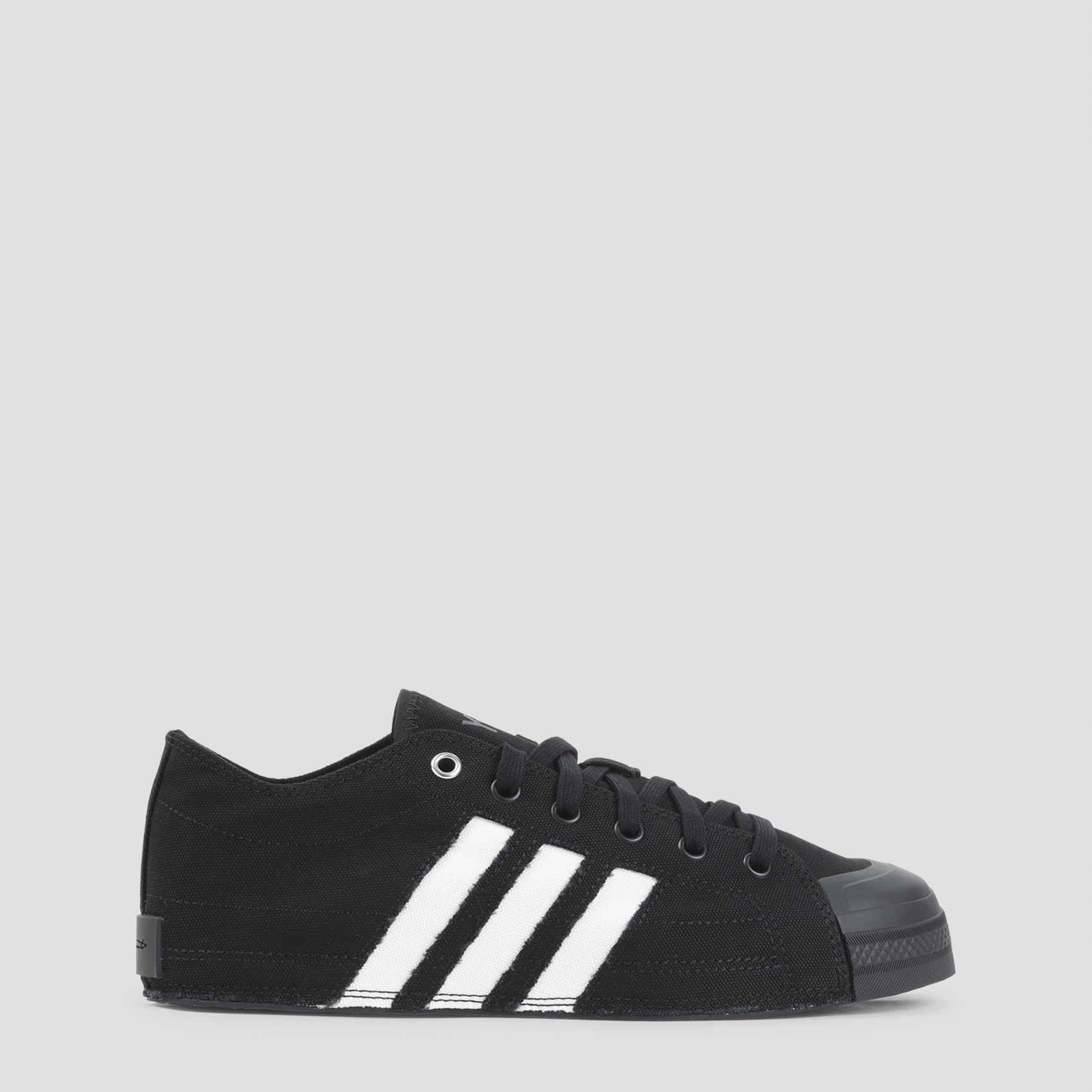 Y 3 Men's Black Y-3 Nizza Lo Sneakers Cotton Rubber Shoe