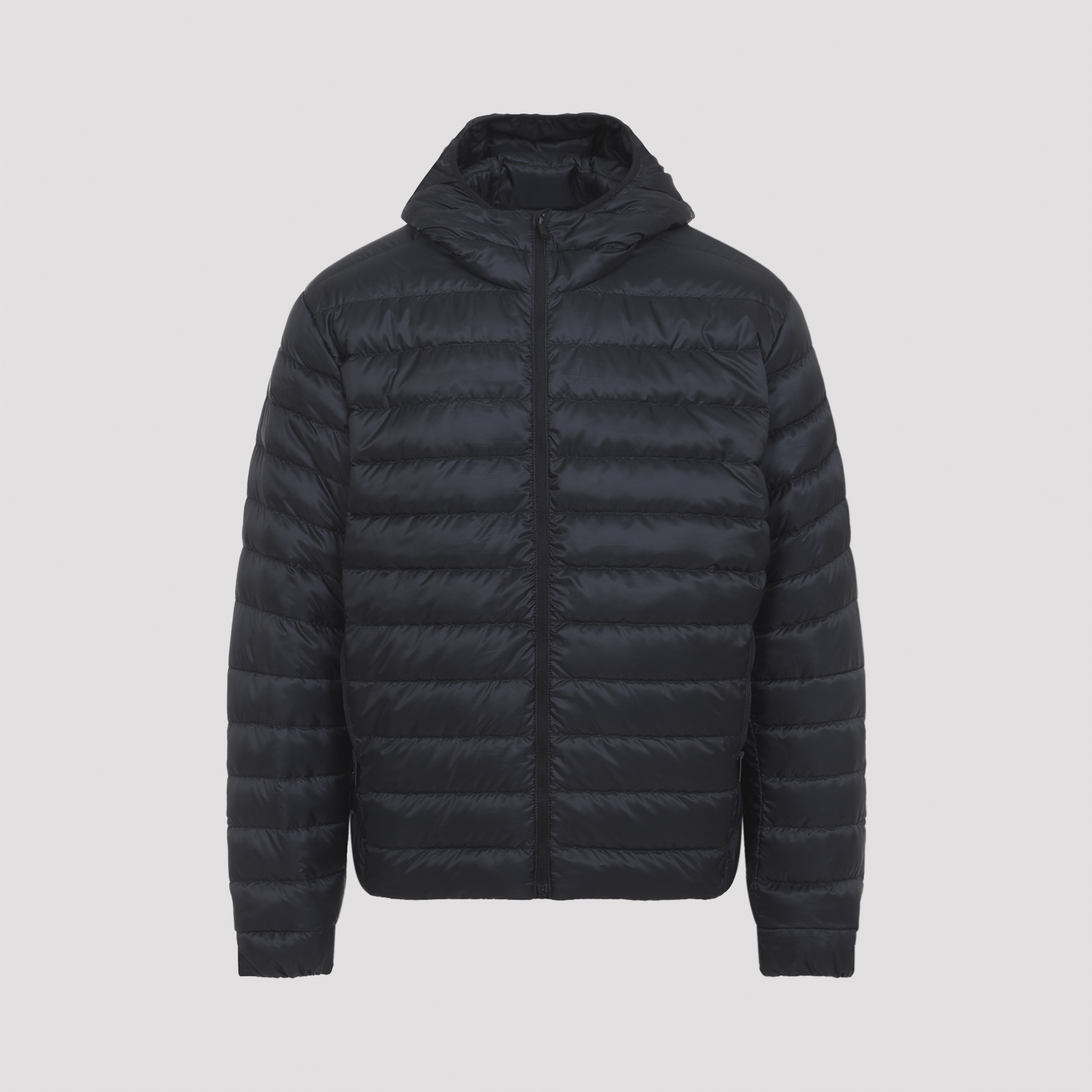 Canada Goose Men's Black Stratus Hoody Jacket Polyamide Down Feather