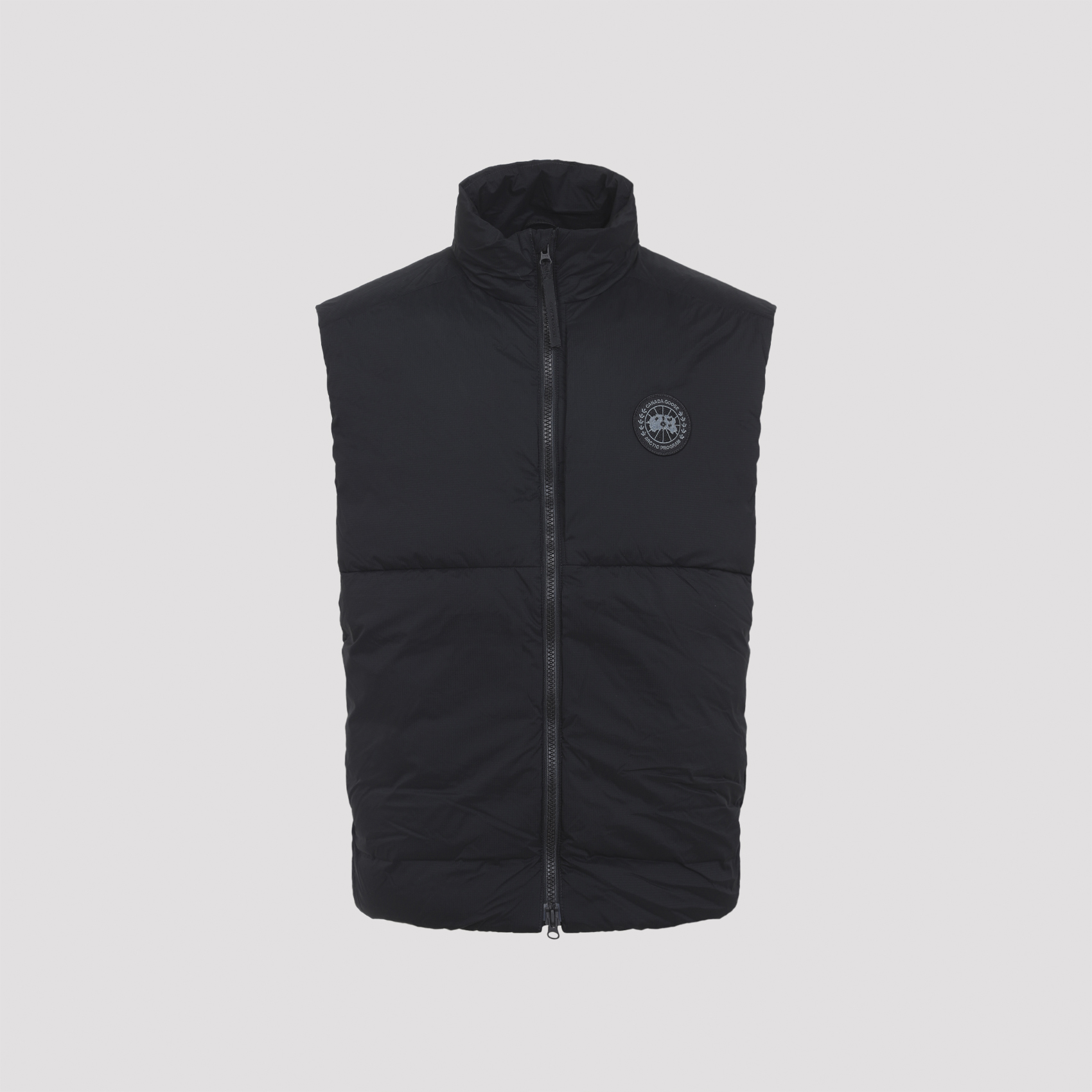 Canada Goose Men's Black Lodge Vest Polyamide Down Feather Gilet