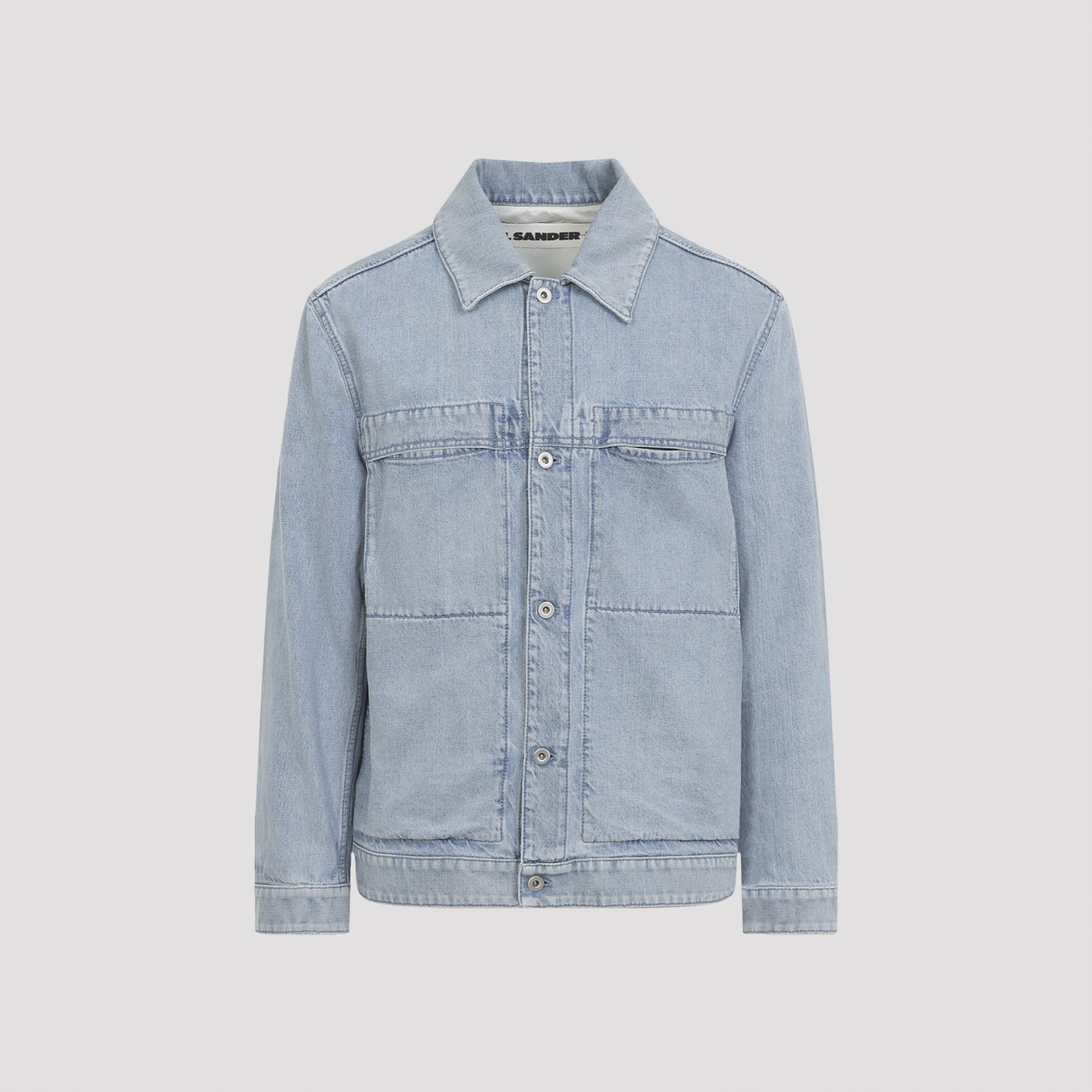 Jil Sander Men's Blue Cotton Jacket