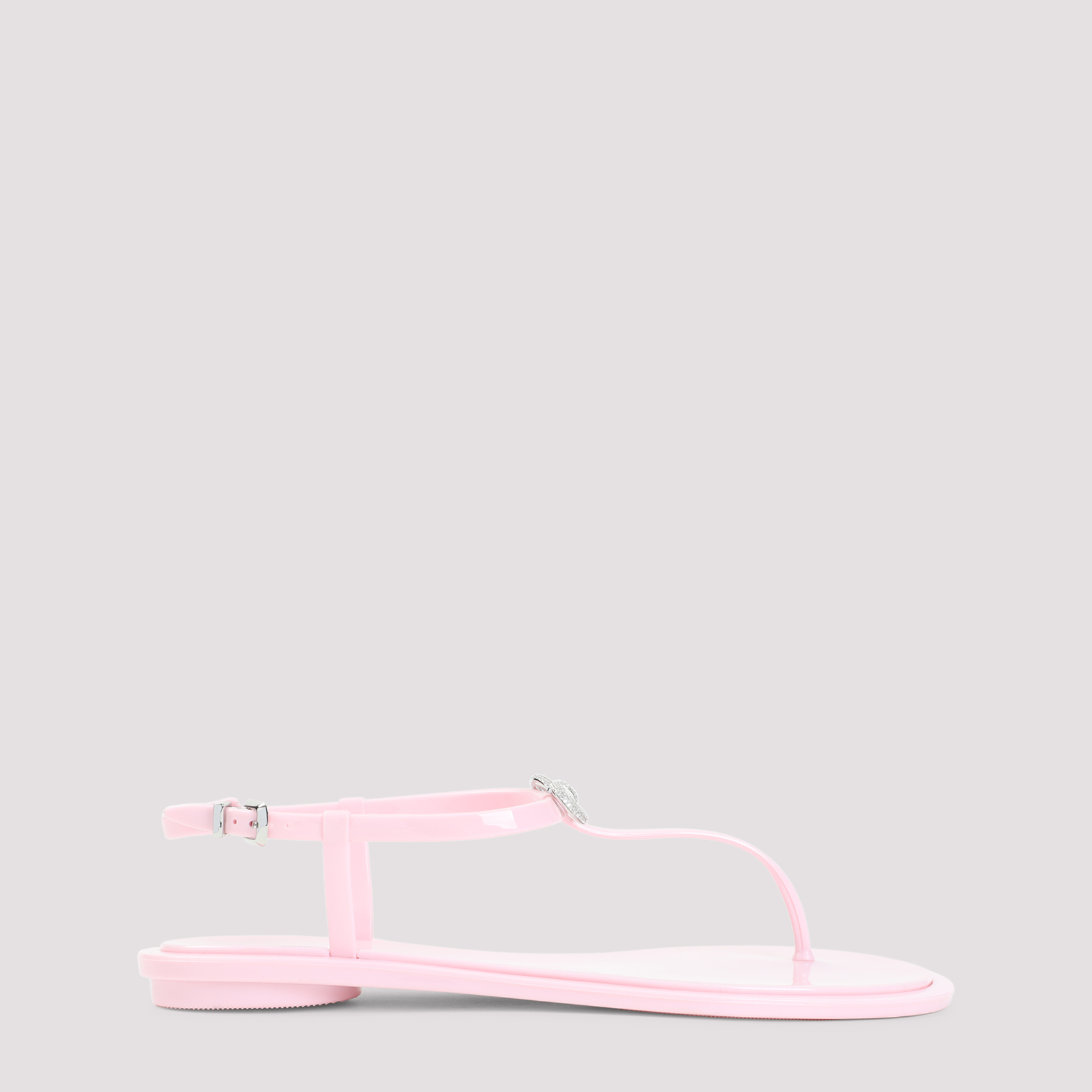 Mach & Mach Women's Pink & Purple Double Bow Sandals Pvc