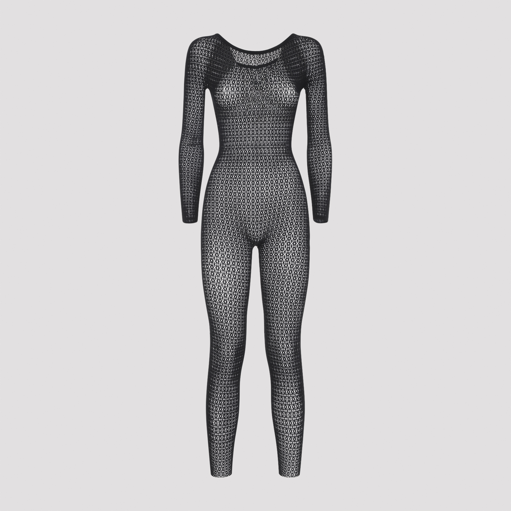 Wolford Women's Black Daisy Net Catsuit Polyamide Elastane Dress