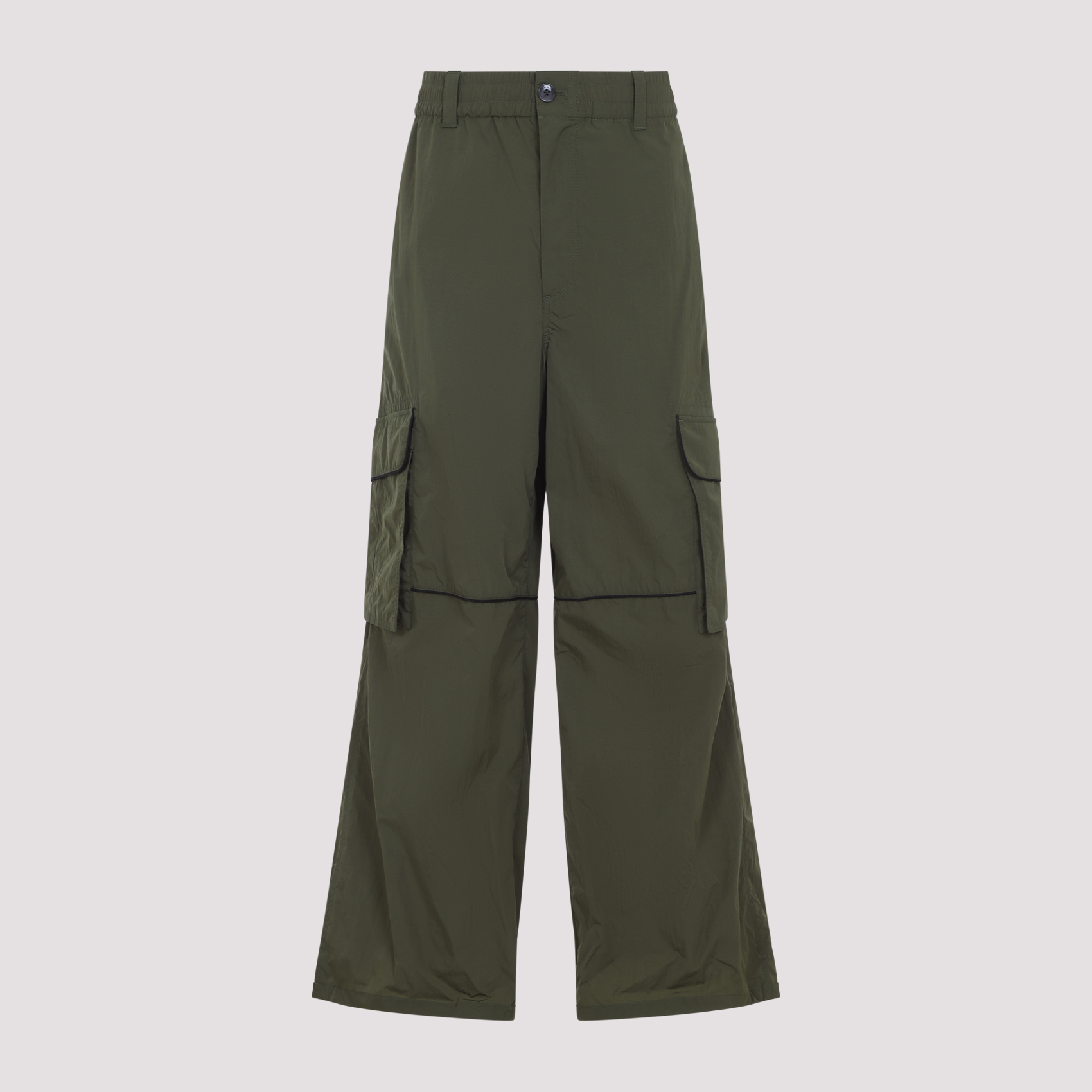 Marni Men's Green Nylon Cargo Pants Polyamide