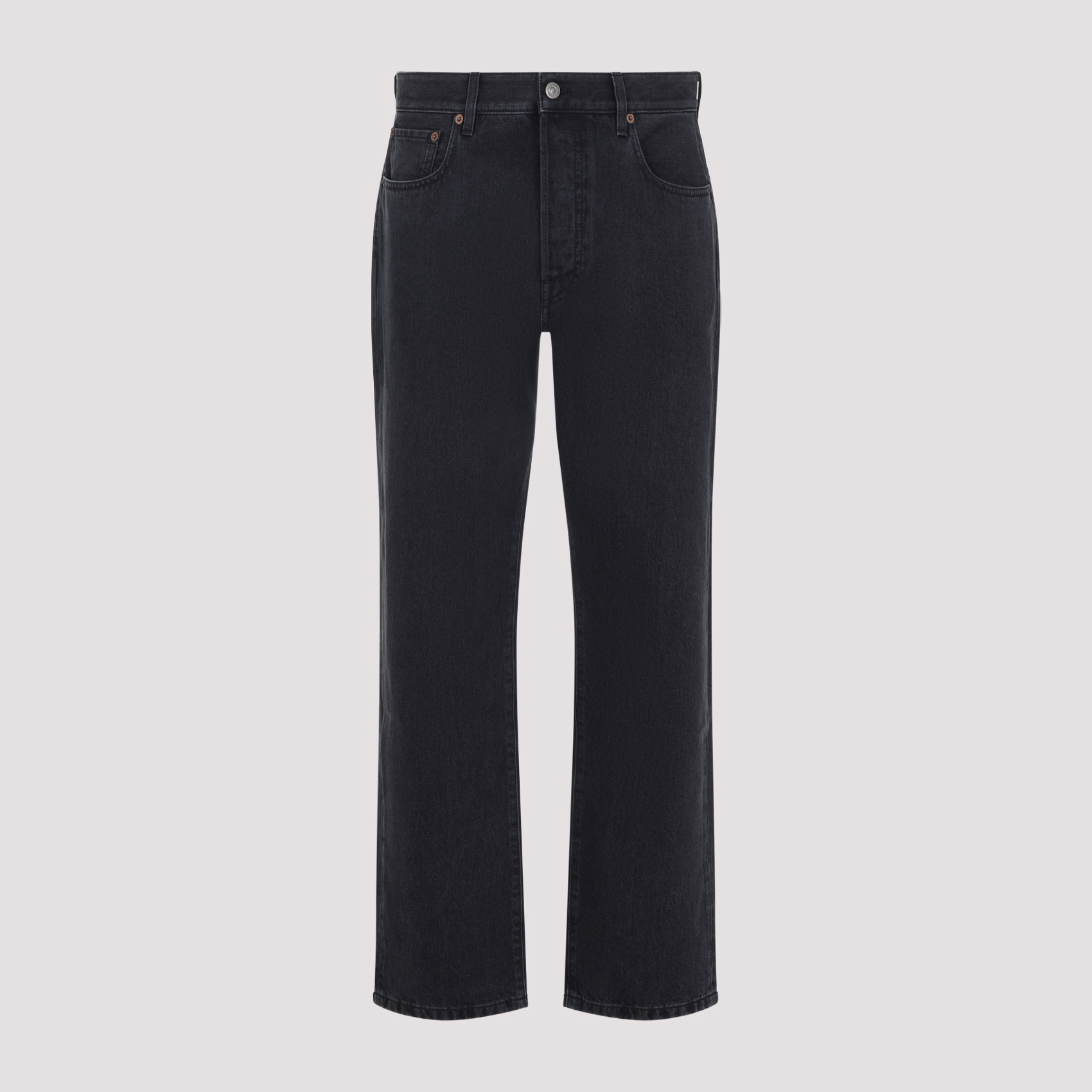 Valentino Men's Black 5-Pocket Jeans Cotton