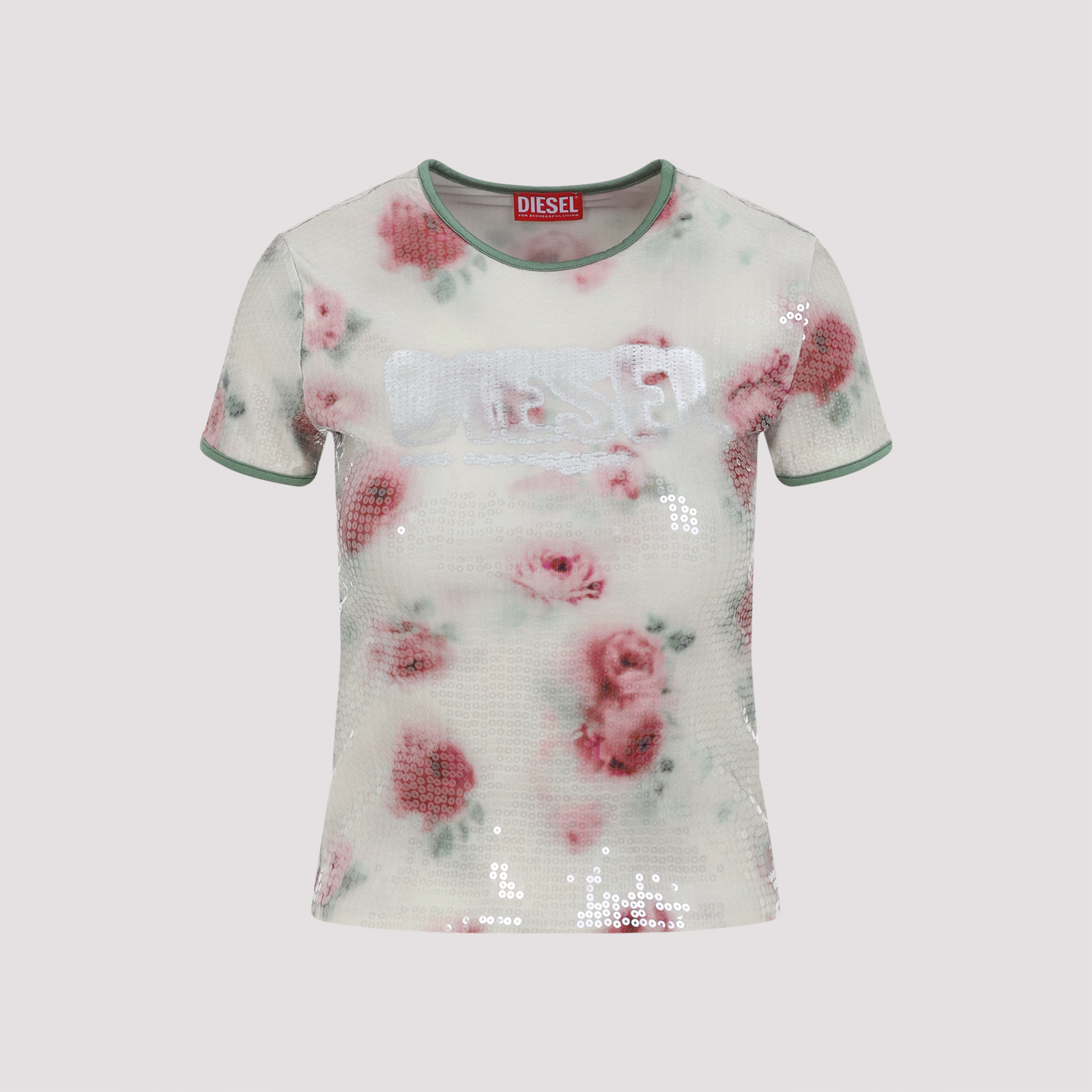 Diesel Women's White T-Unkyel T-Shirt Polyamide Elastane Tshirt