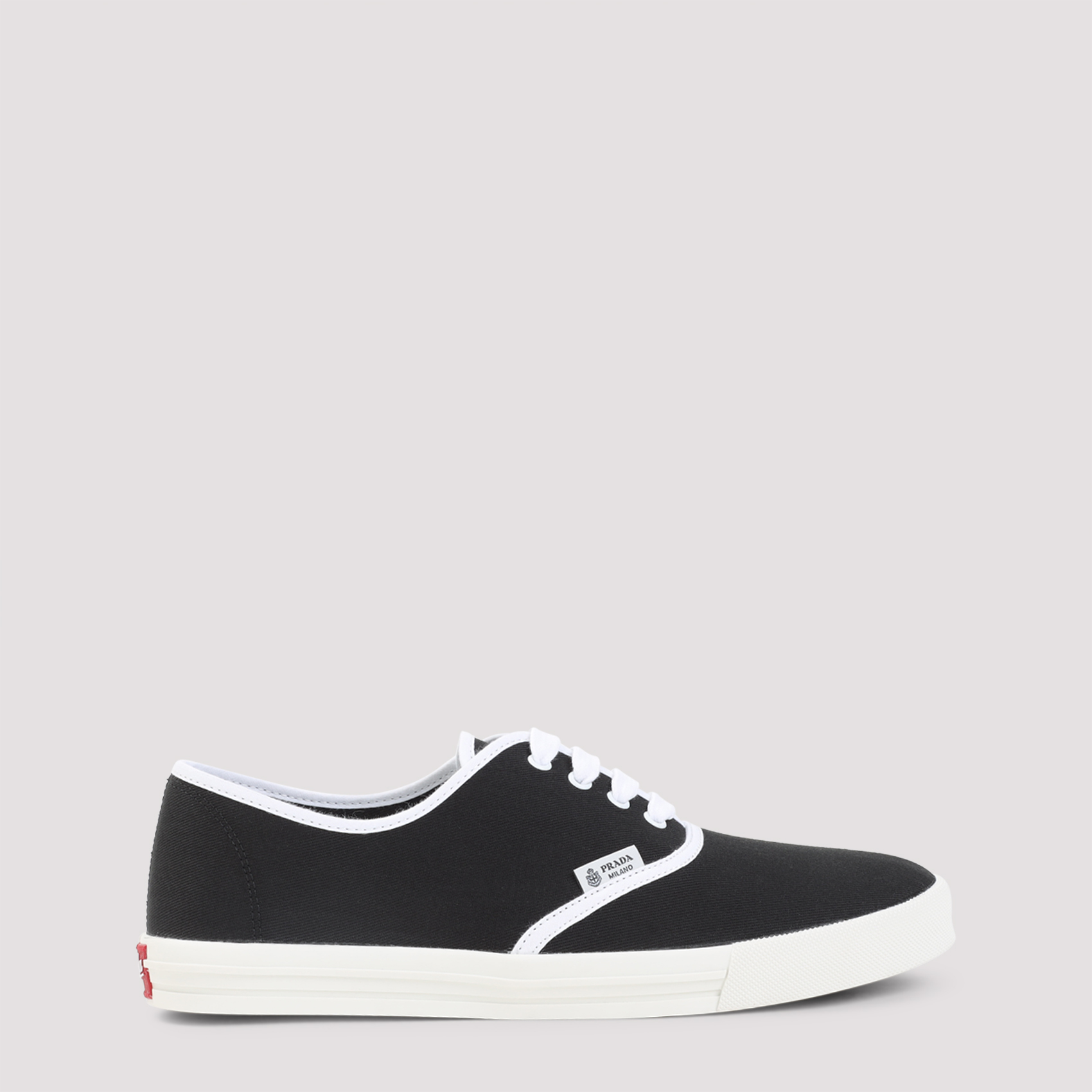 Prada Men's Black Cotton Sneakers