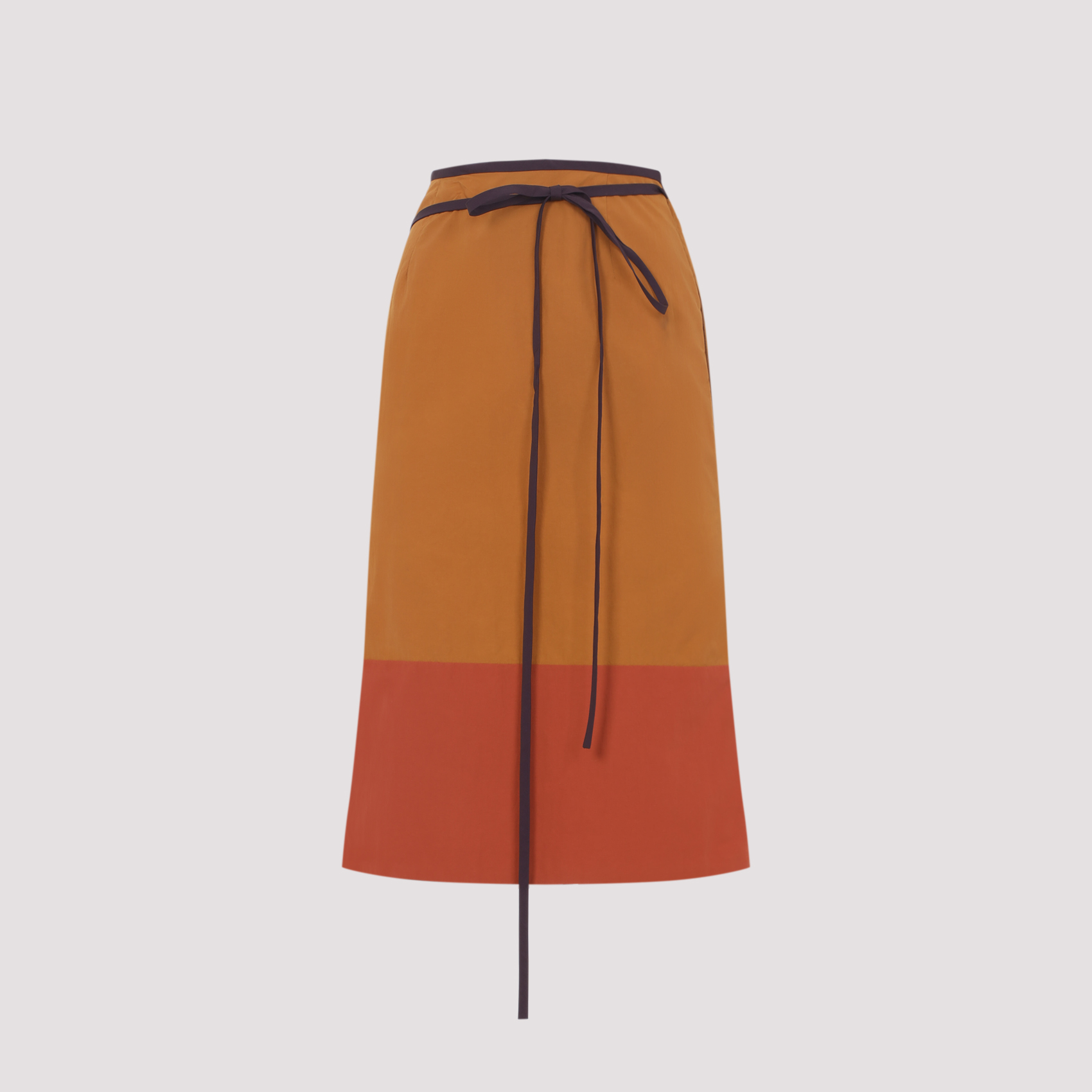 Saint Laurent Women's Multicolour Nylon Midi Skirt