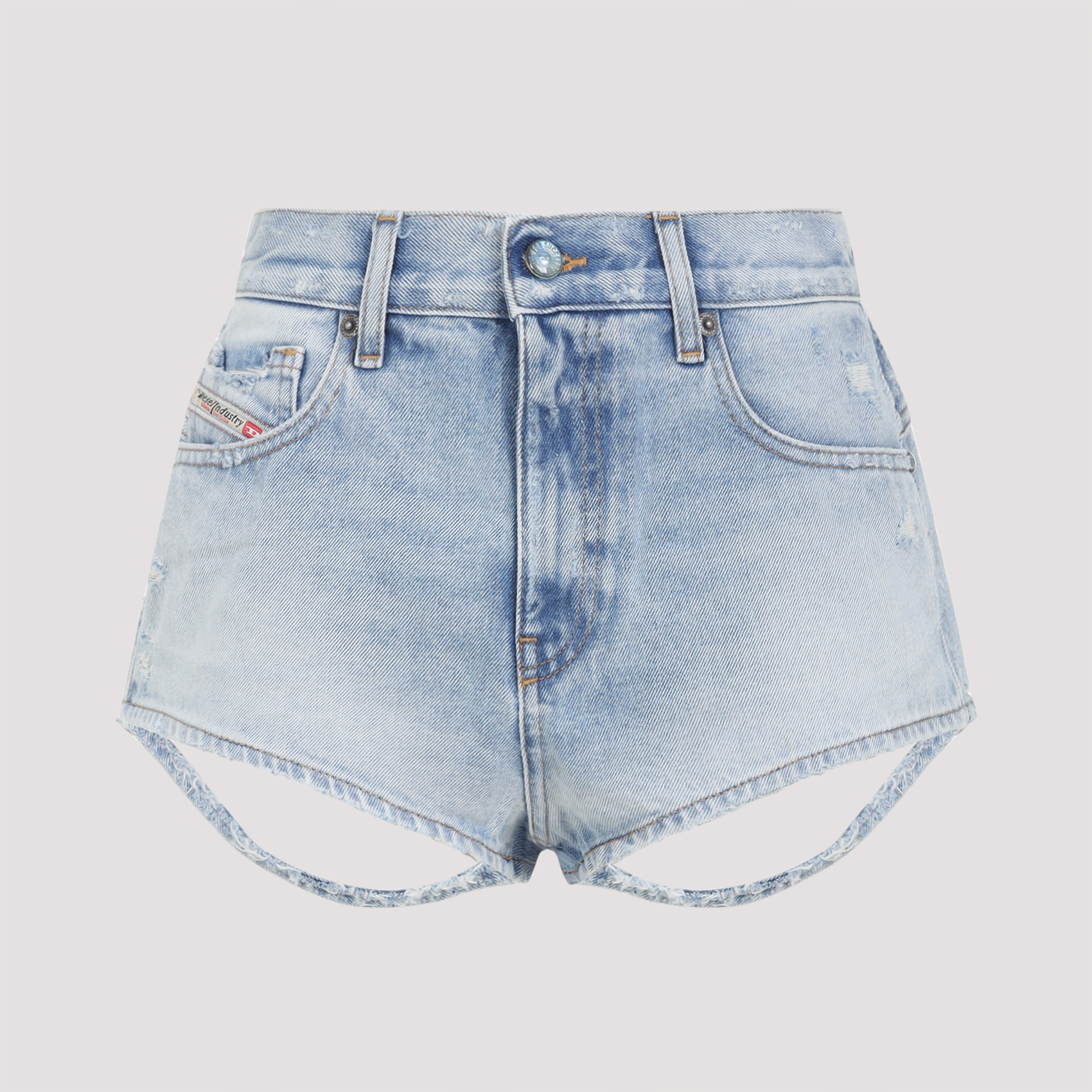 Diesel Women's Blue De-Lunar Shorts Cotton
