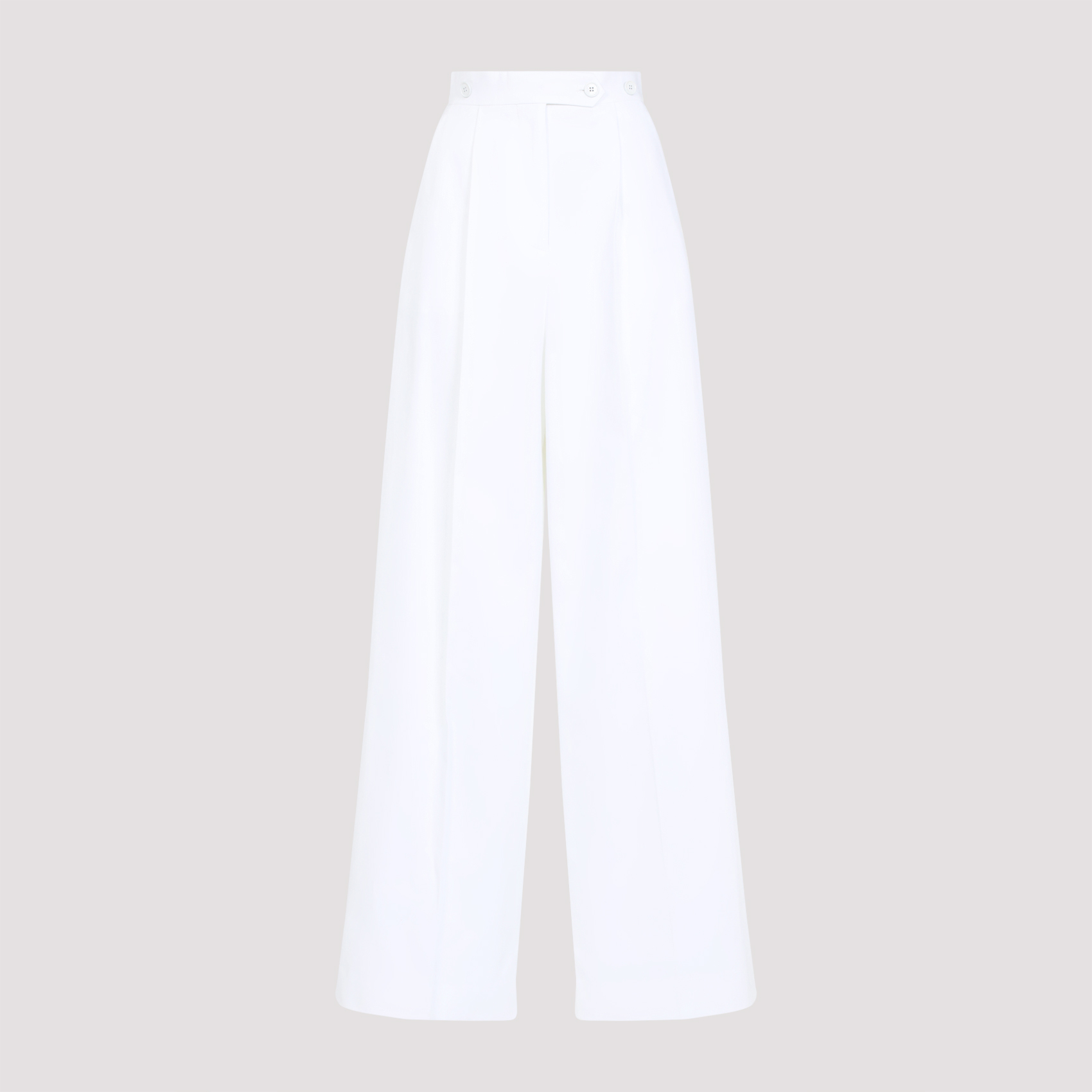 Givenchy Women's White Trousers Cotton Pant