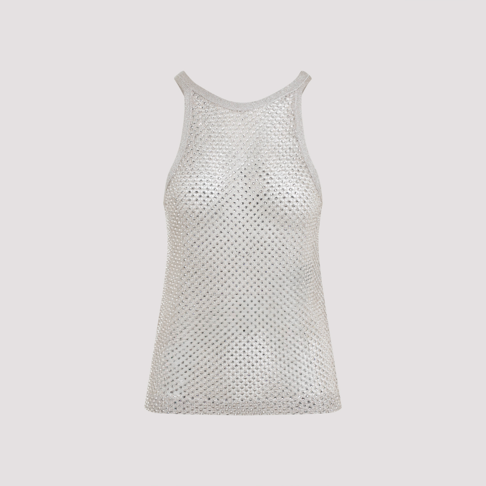 Tom Ford Women's Nude & Neutrals Lurex Knit Top Viscose Polyester