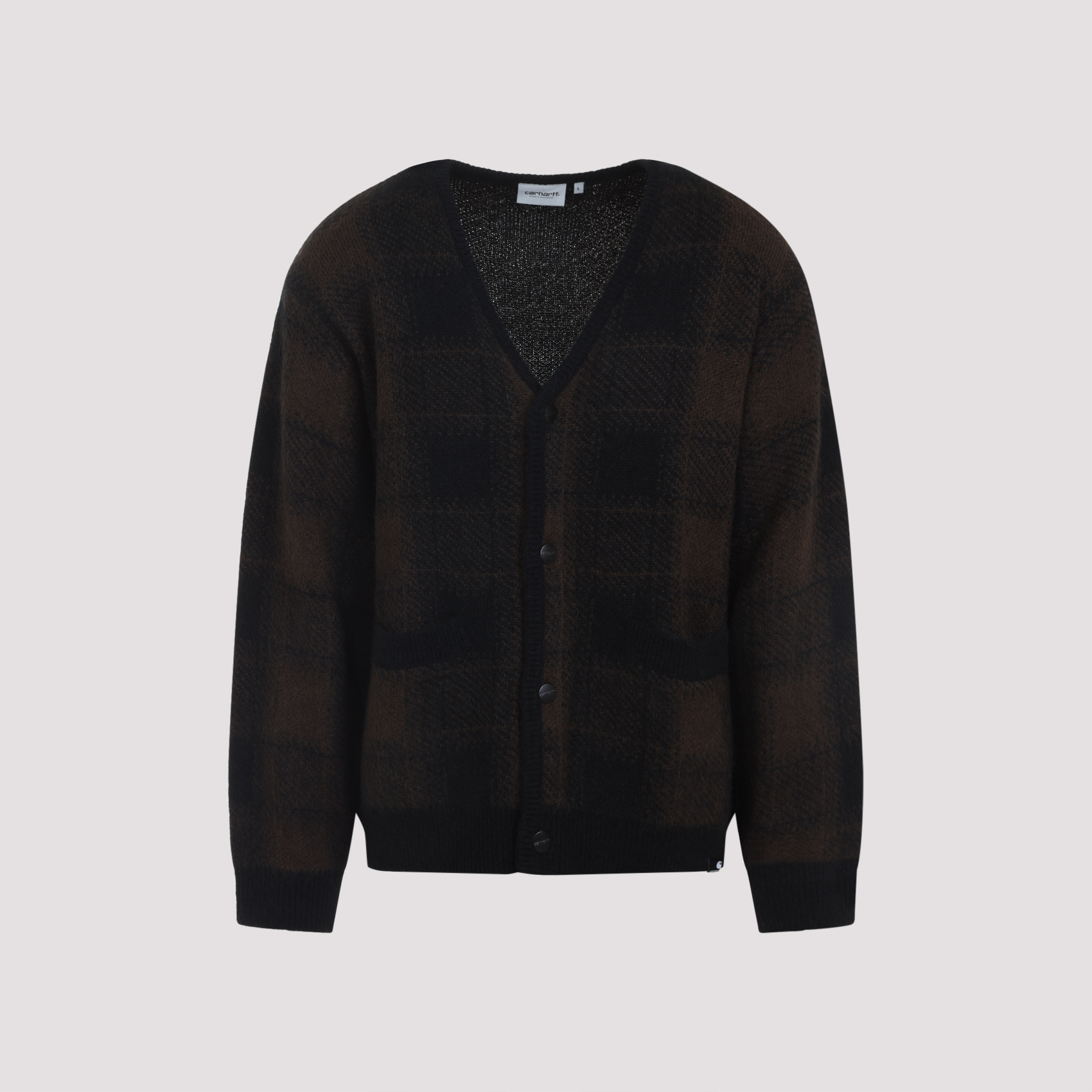 Carhartt Wip Men's Multicolour Everson Cardigan Alpaca Nylon Acrylic Sweater