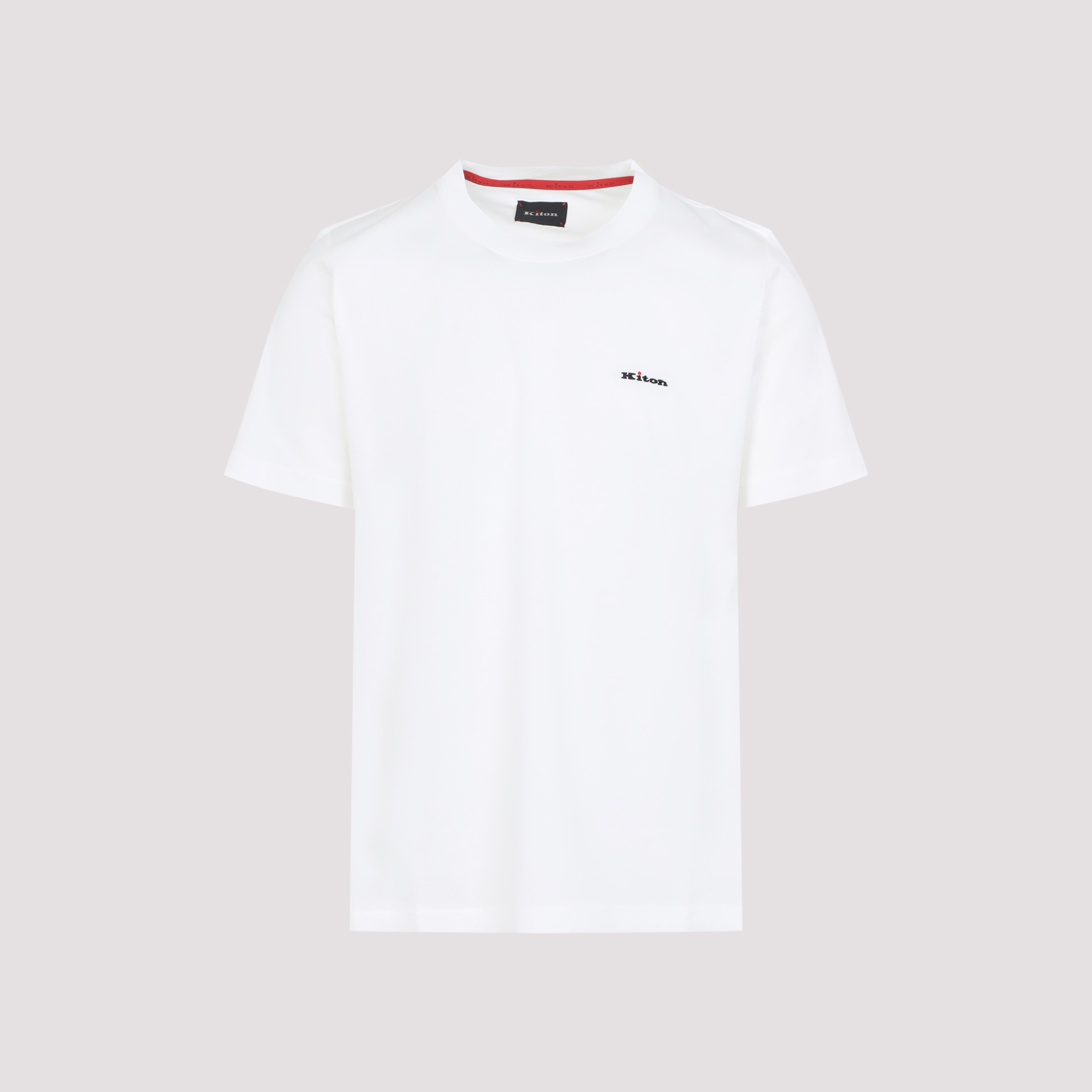 Kiton Men's White Cotton T-Shirt Tshirt