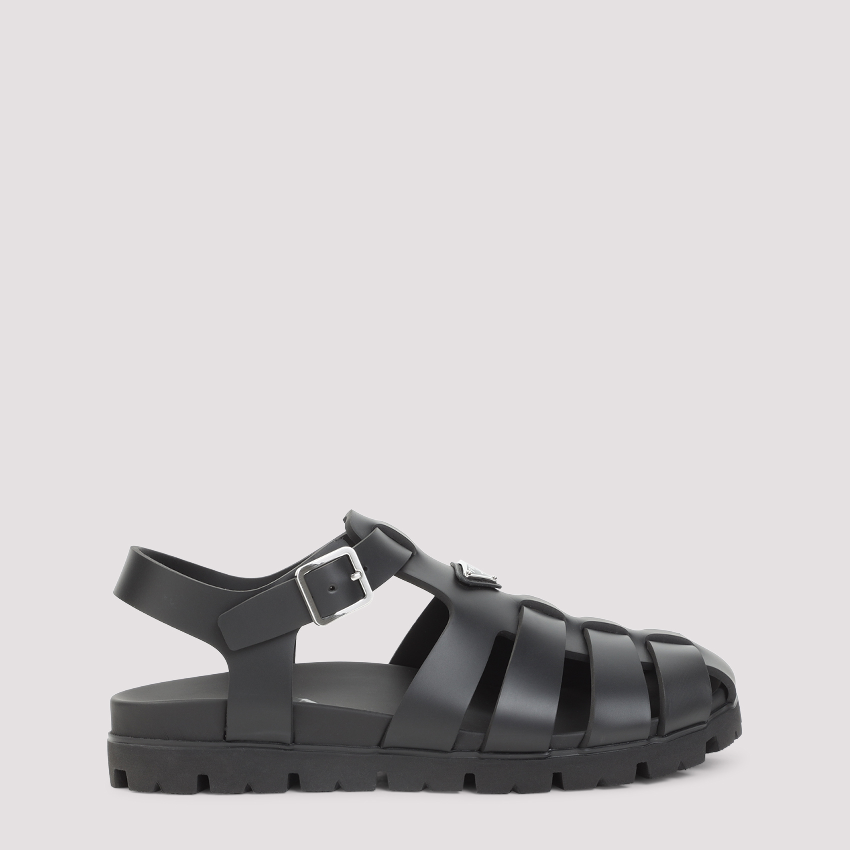 Prada Men's Black Sandals Eva