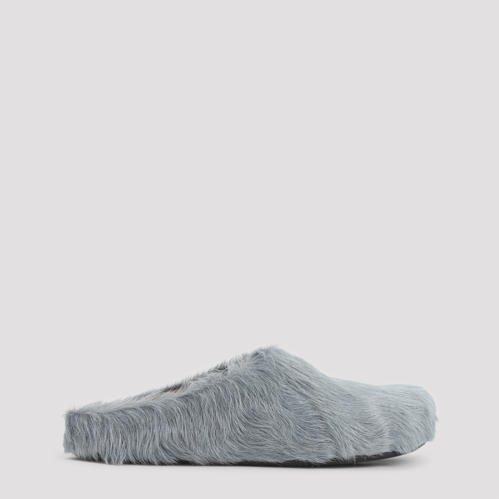 Marni Men's Blue Fussbett Sabot Calf Hair Shoe