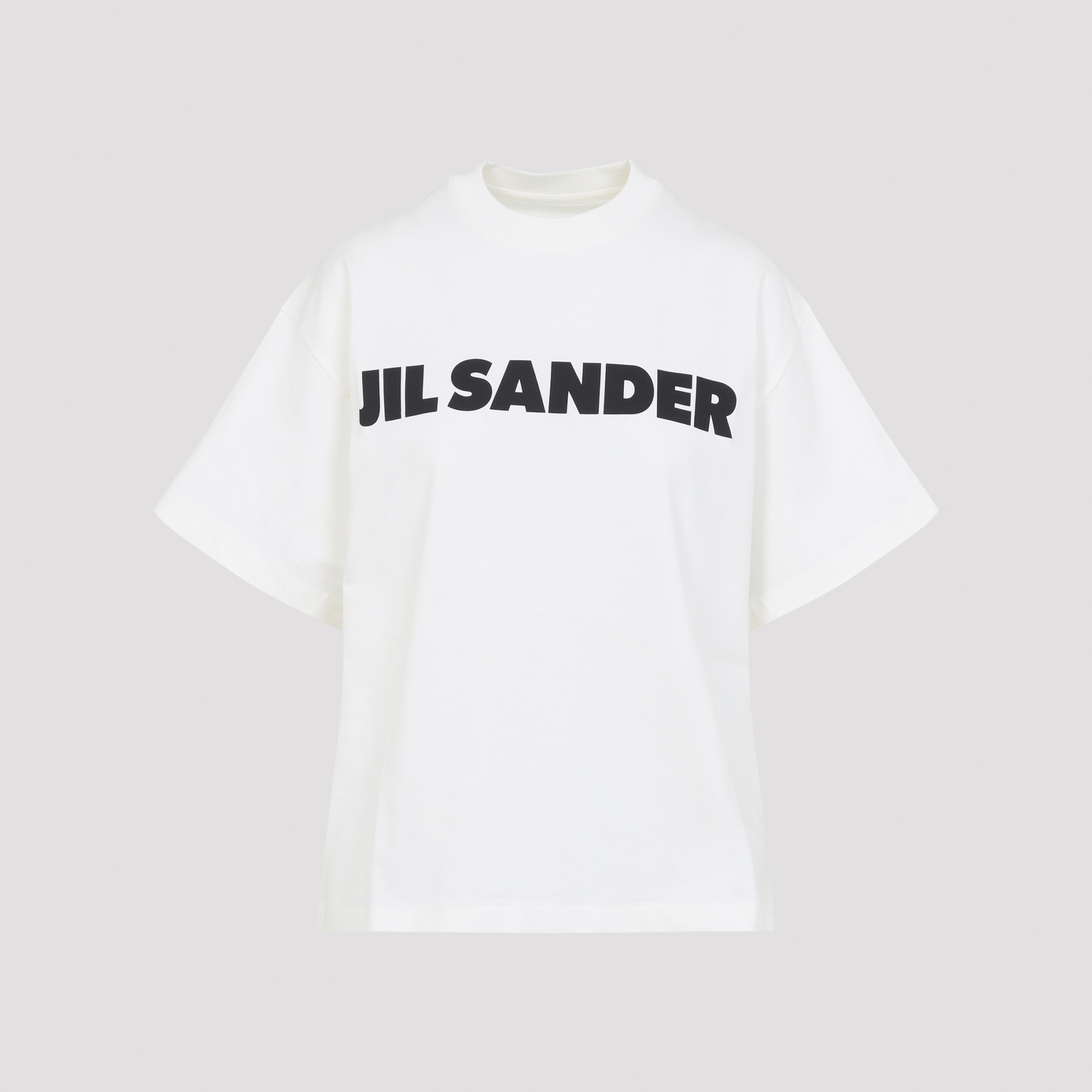 Jil Sander Women's Nude & Neutrals Oversize Logo T-Shirt Cotton Tshirt