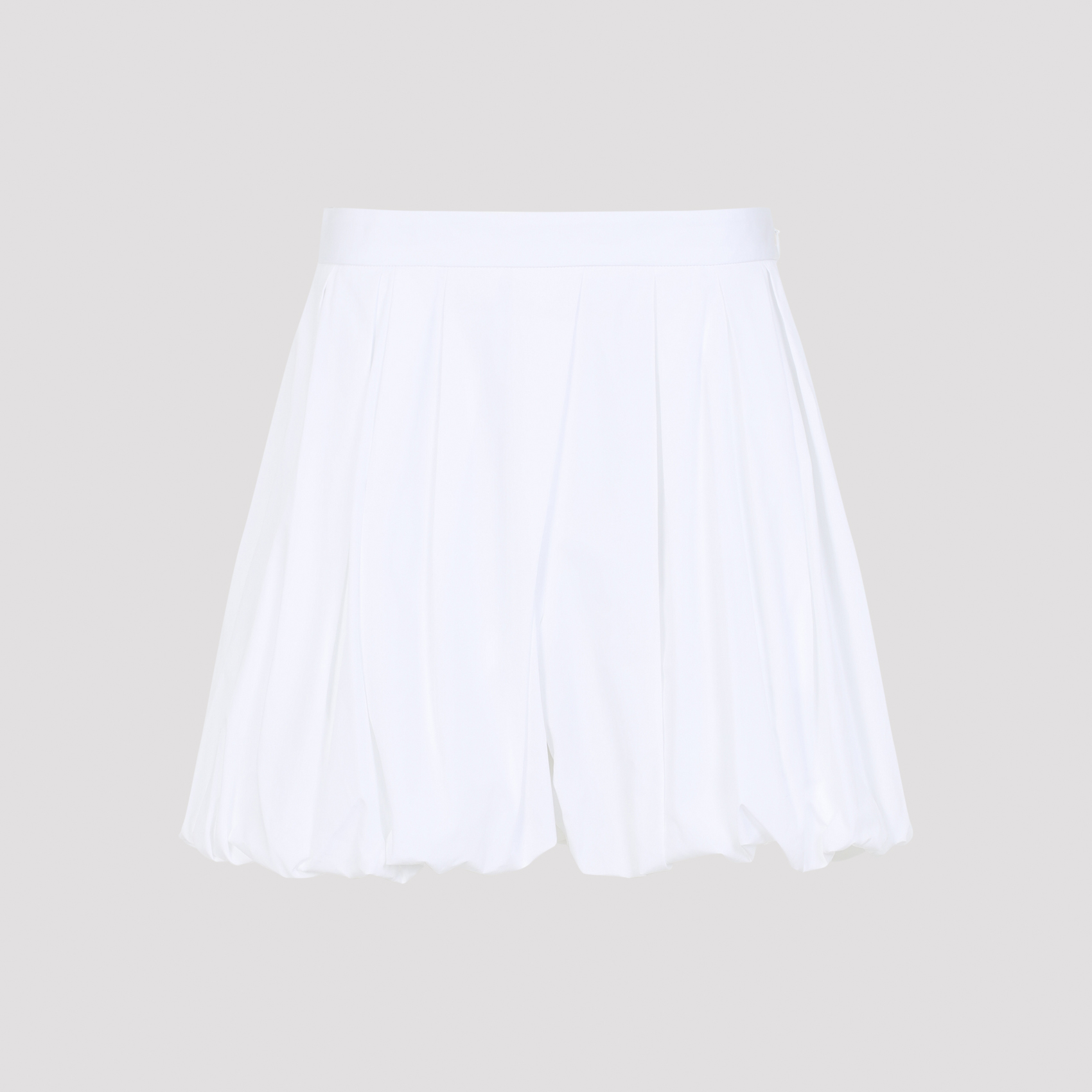 Jil Sander Women's White Voluminous Bermuda Cotton Short