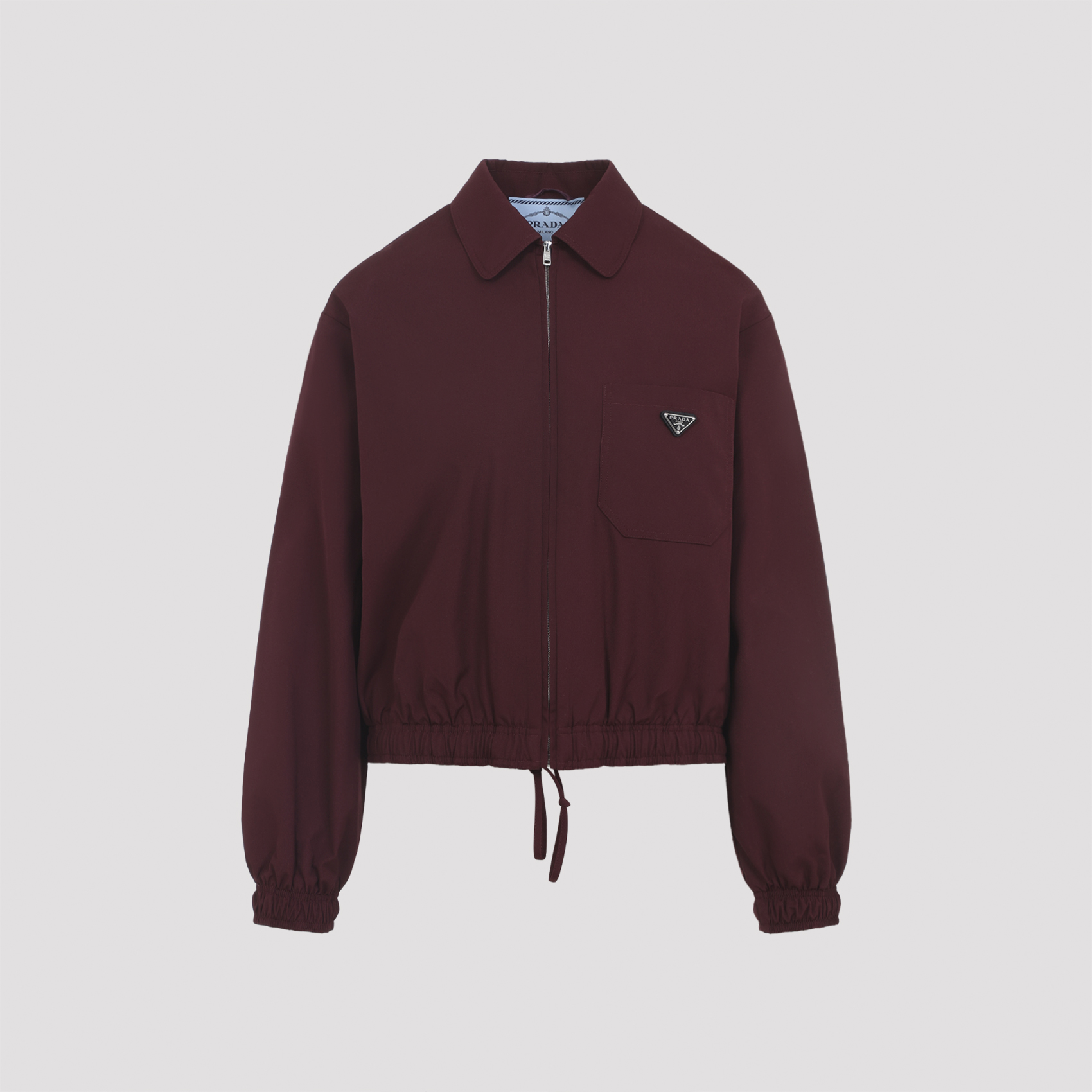 Prada Women's Red Polyester Jacket Cotton