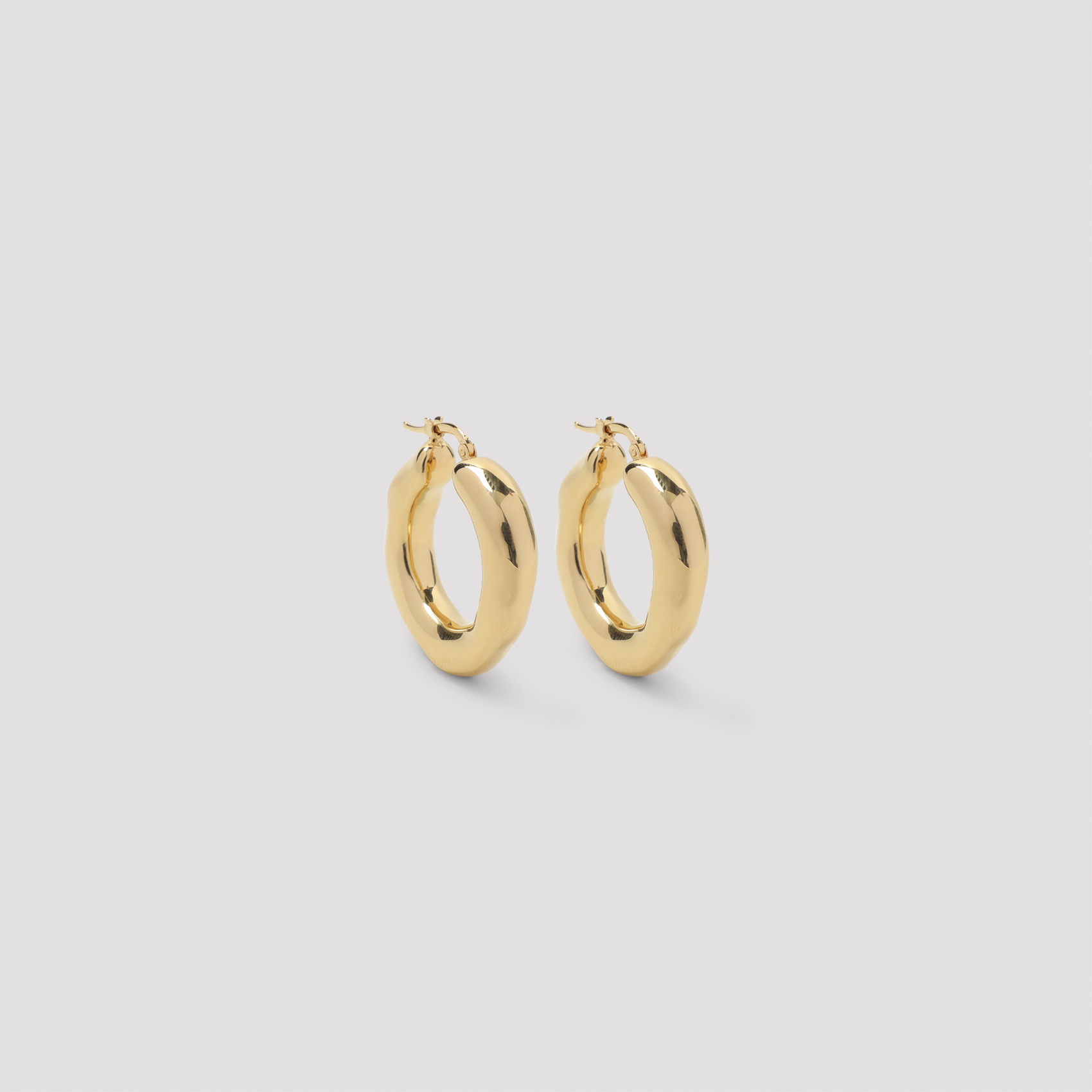 Jil Sander Women's Metallic Brass Earrings Jewellery