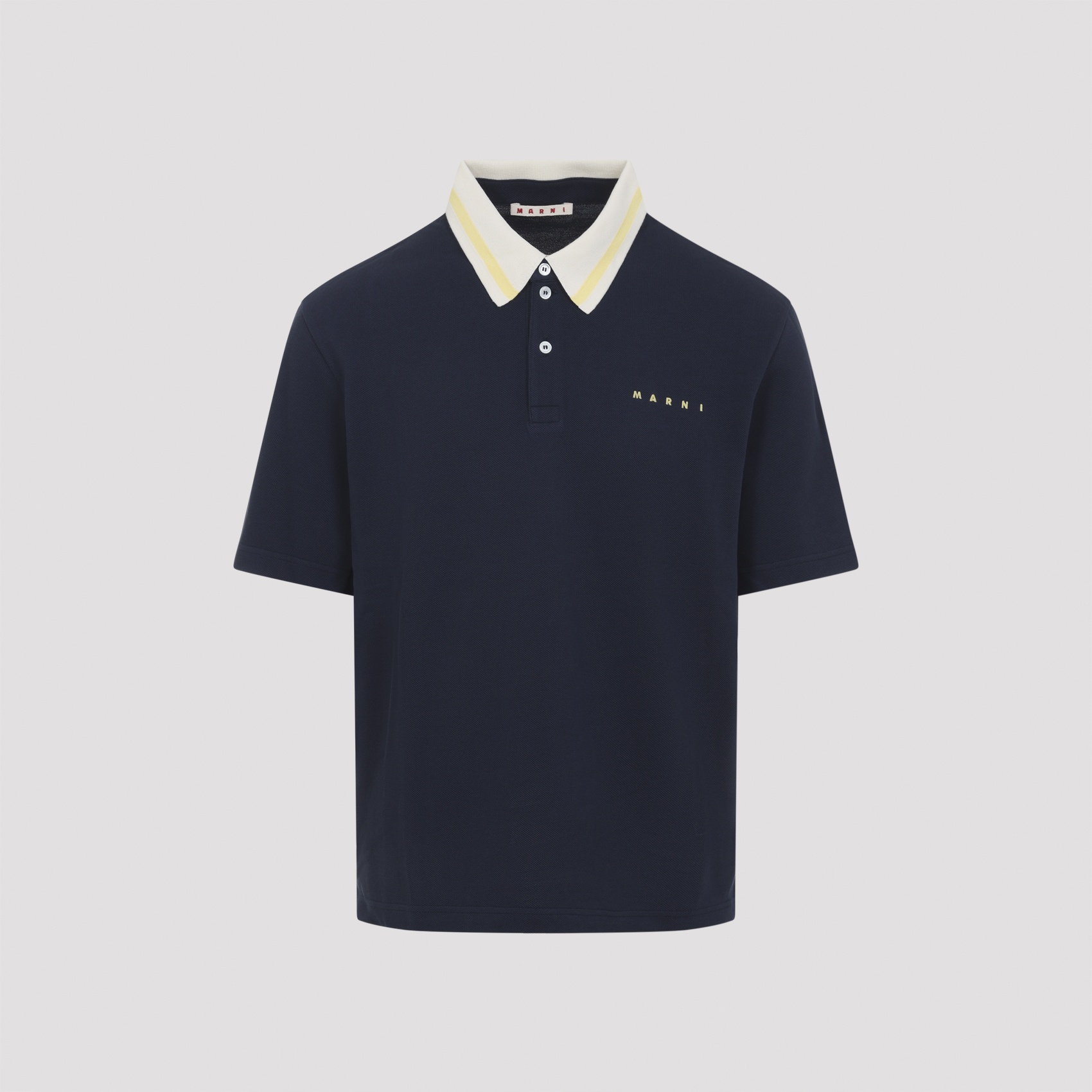 Marni Men's Blue Cotton Polo
