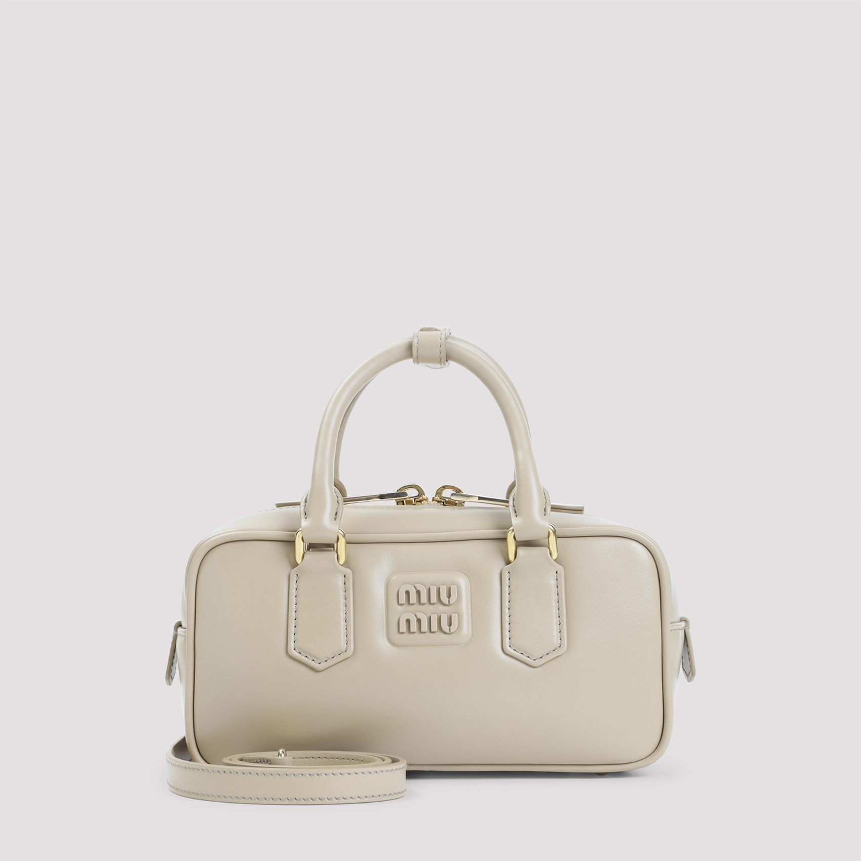 Miu Miu Women's Nude & Neutrals Arcadie Calf Leather Handbag Bag