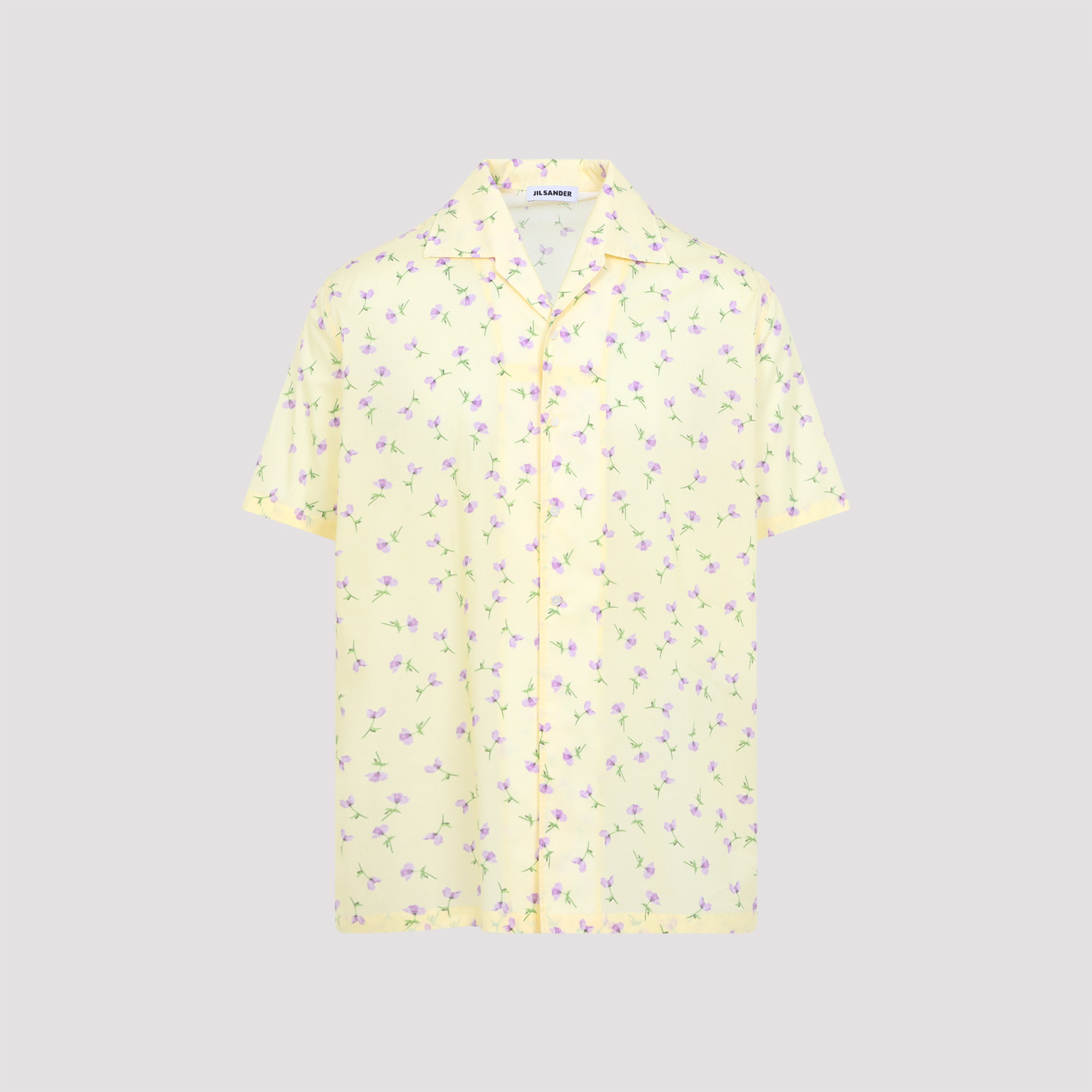 Jil Sander Men's Yellow & Orange Cotton Shirt