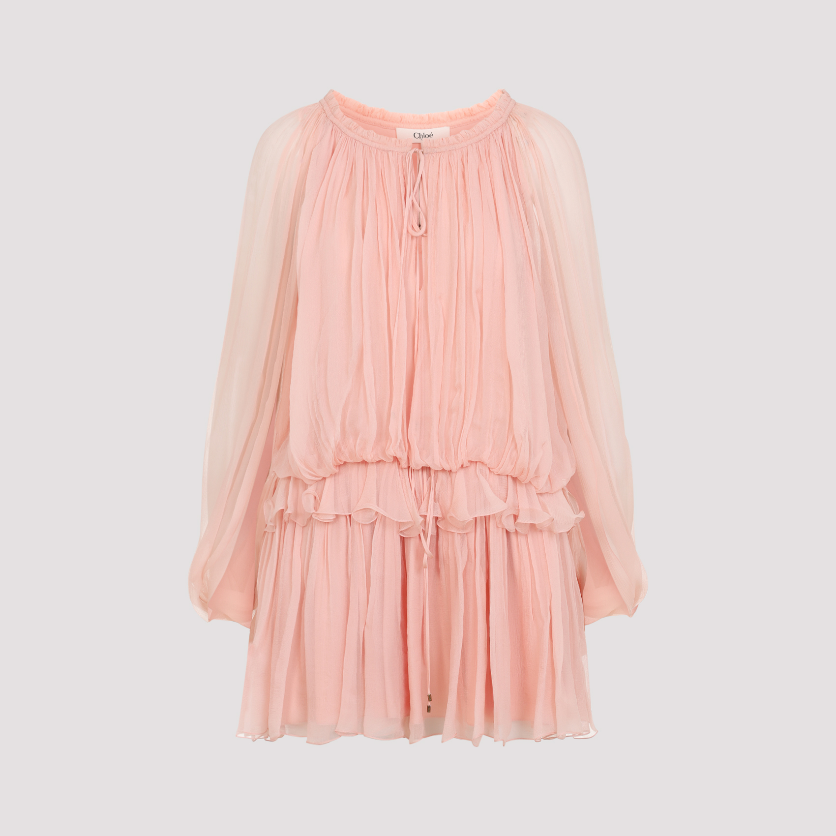 Chloé Women's Nude & Neutrals Silk Mini Dress