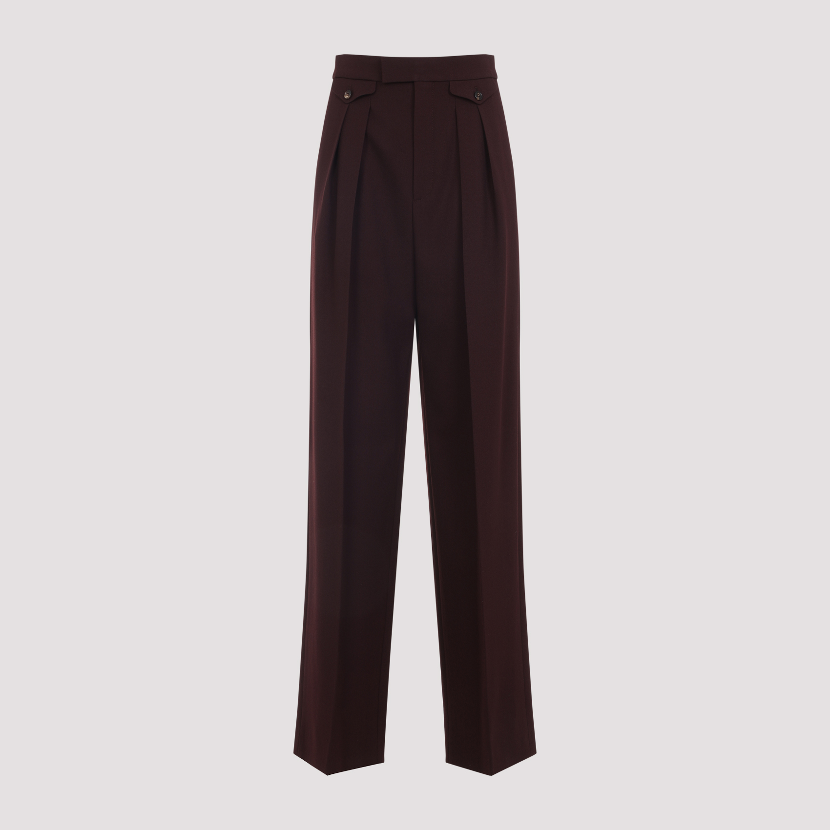Chloé Women's Pink & Purple Wool Pants
