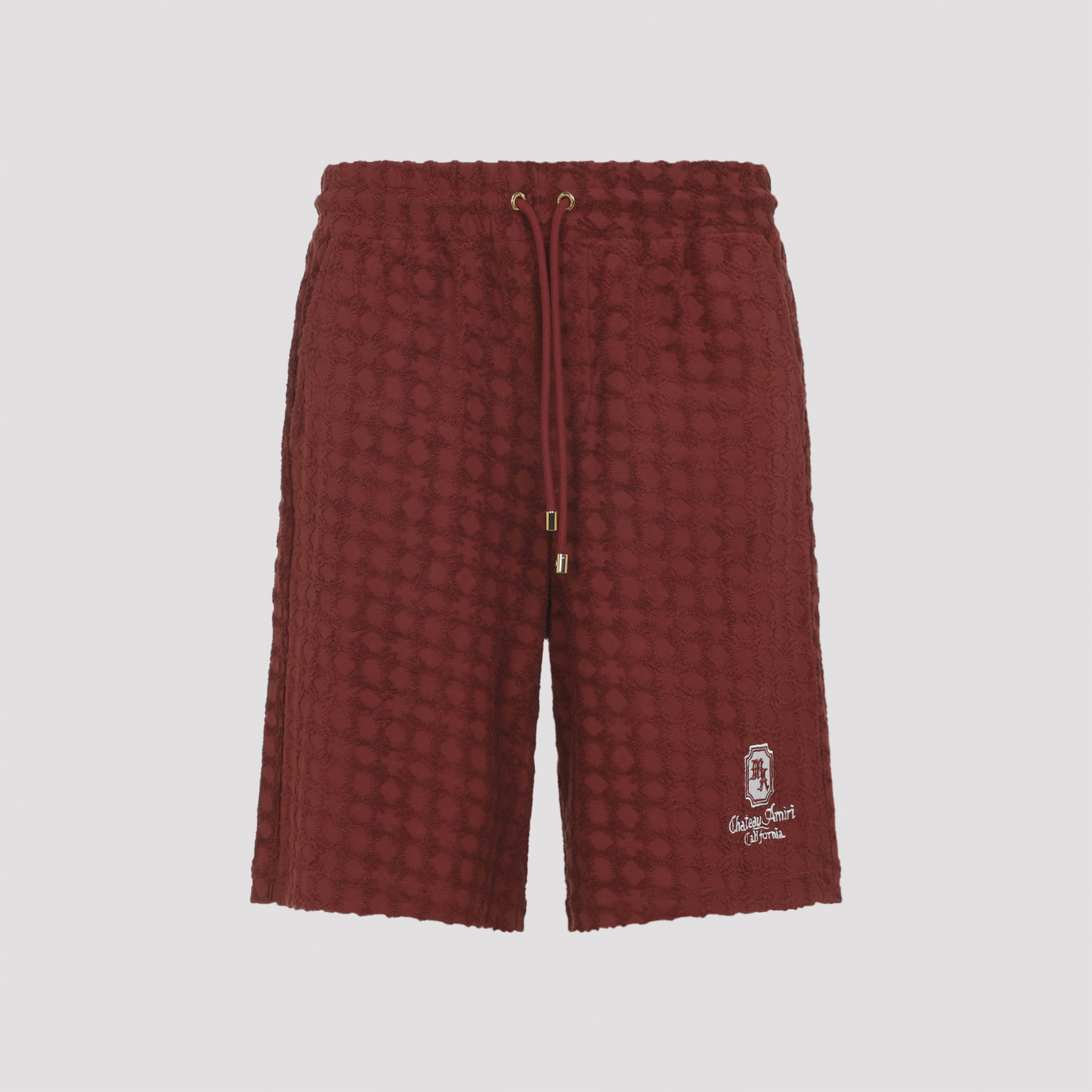 Amiri Men's Red Chateau Bermuda Cotton Short
