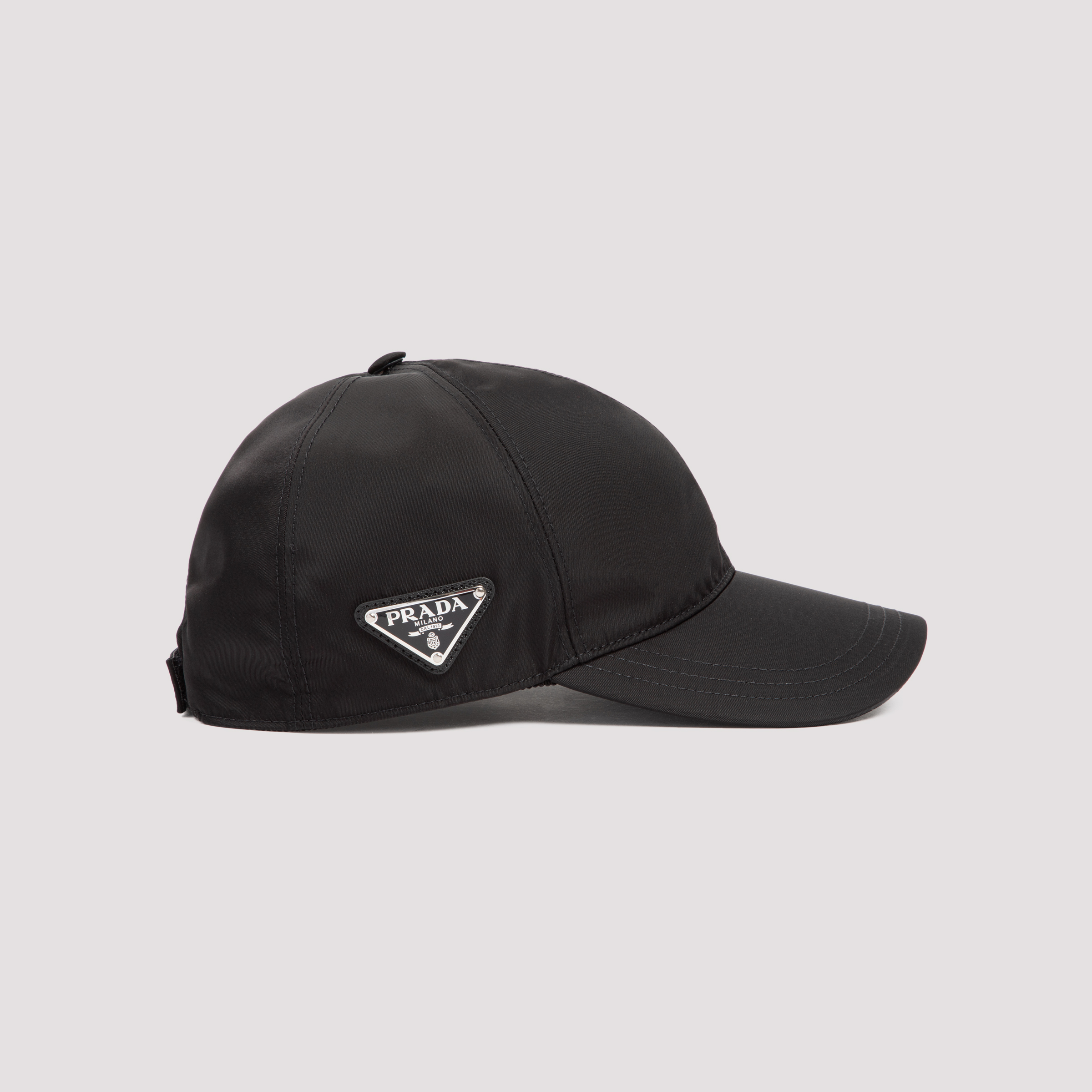 Prada Women's Black Re-Nylon Baseball Cap Polyamide Hat