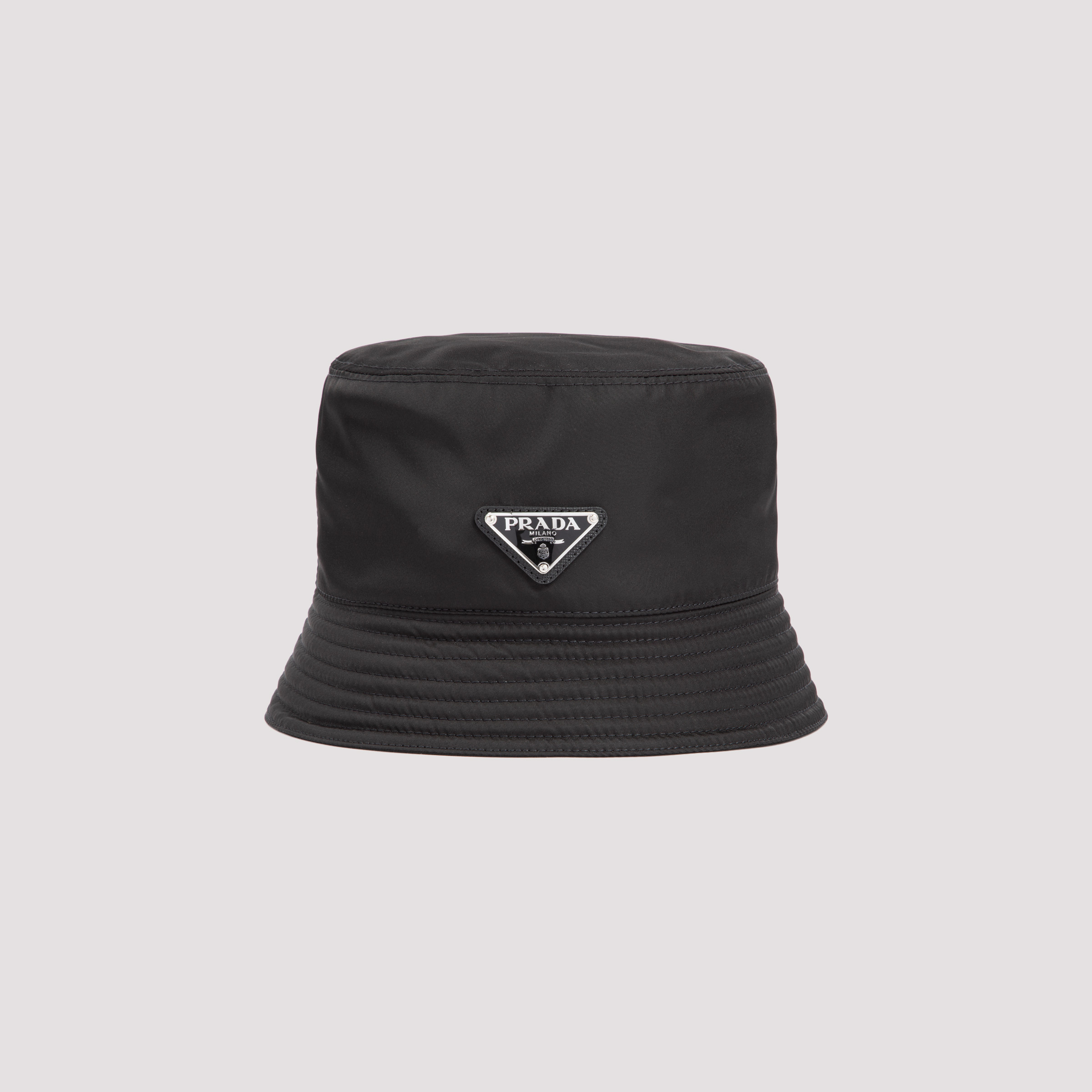 Prada Men's Black Bucket Hat Polyamide