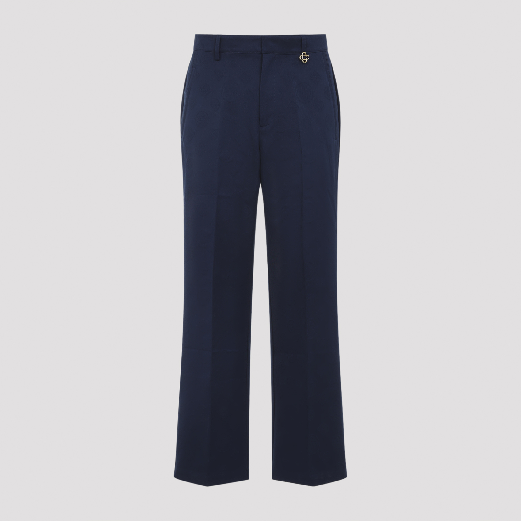 Casablanca Men's Blue Monogram Pants Cotton