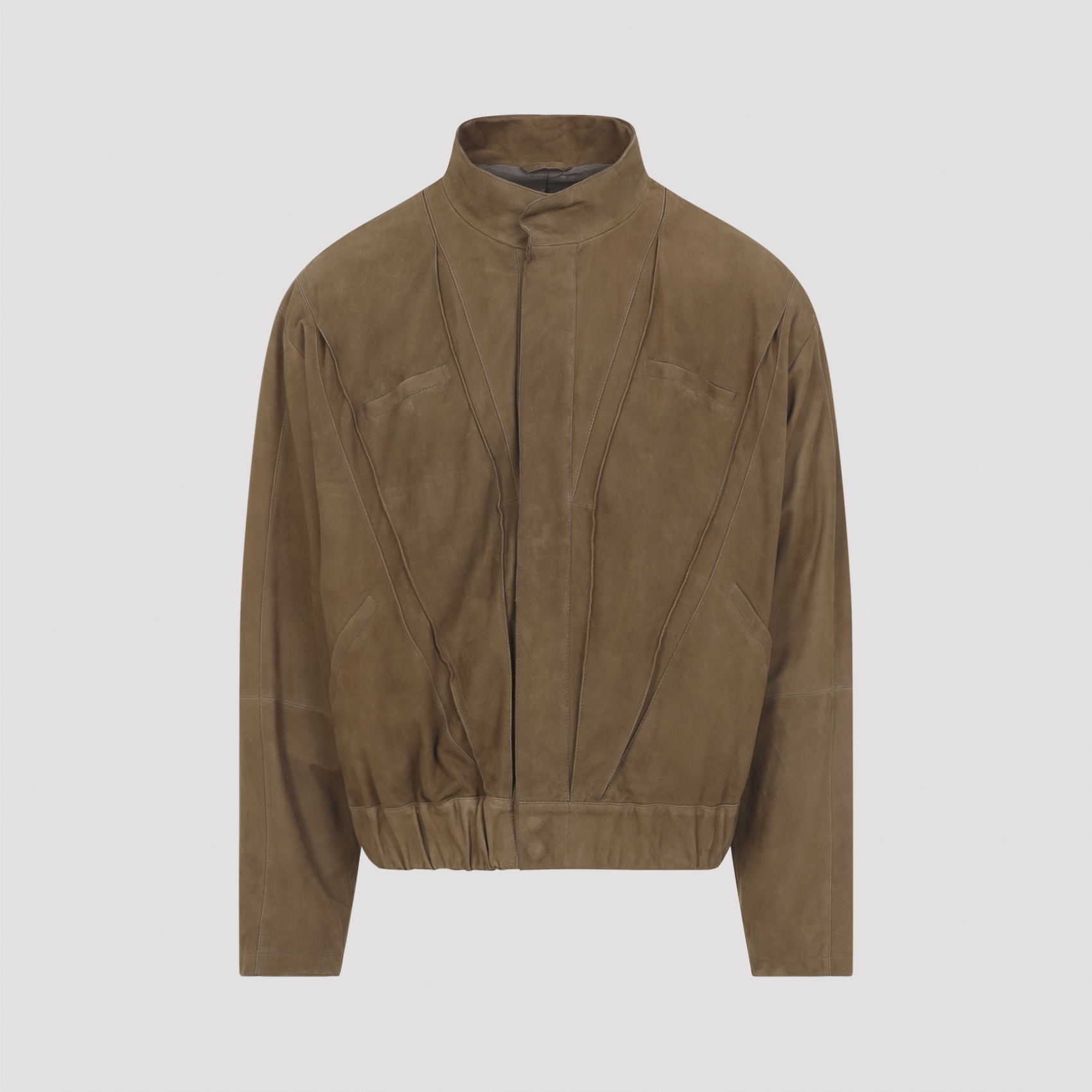 Giorgio Armani Men's Brown Blouson Jacket Lamb Leather