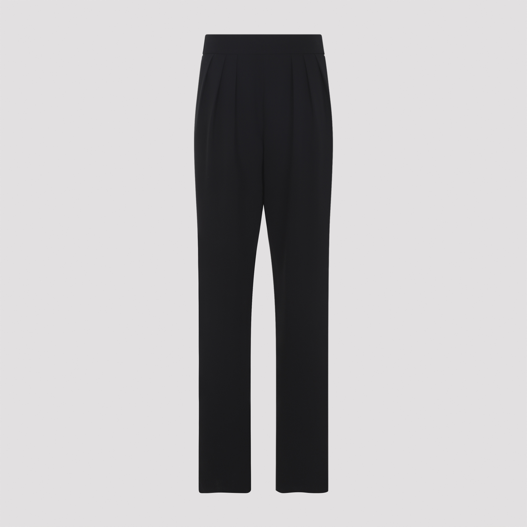 Giorgio Armani Women's Black Trousers Silk Pant
