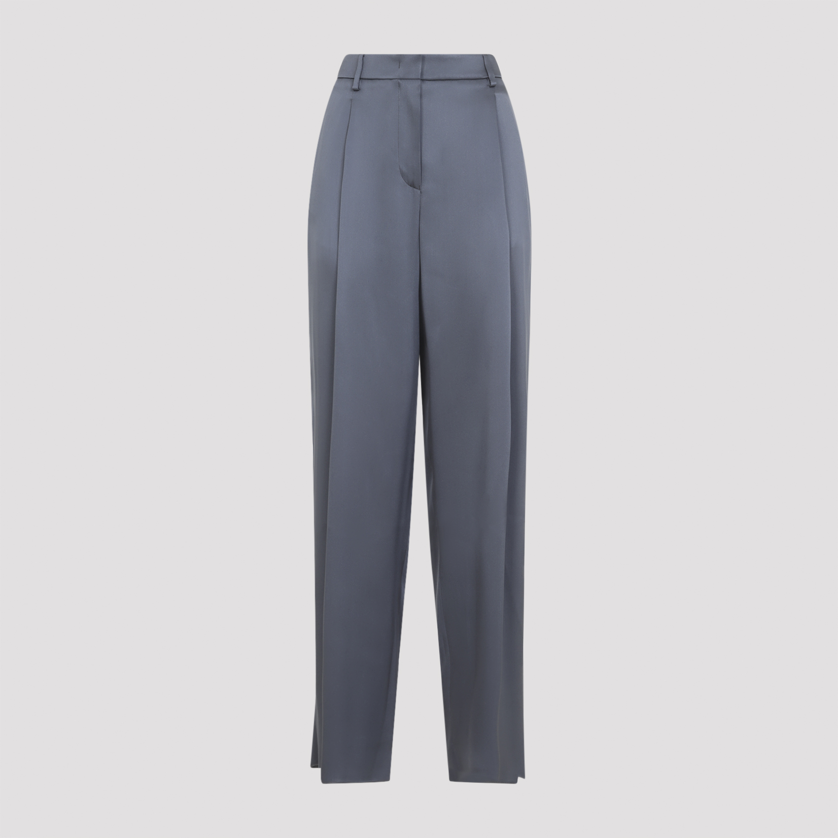 Giorgio Armani Women's Grey Trousers Silk Pant