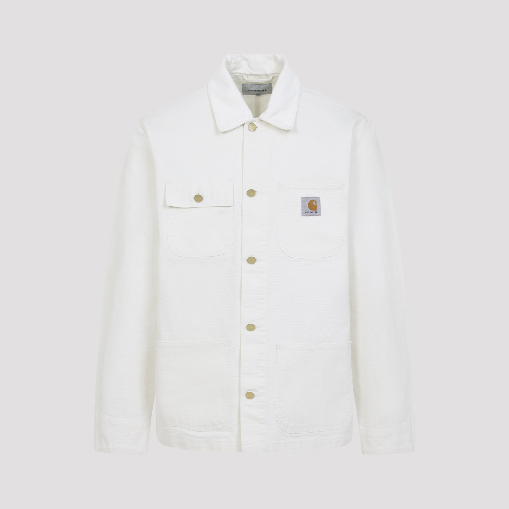 Carhartt Wip Men's White Michigan Coat Cotton Jacket