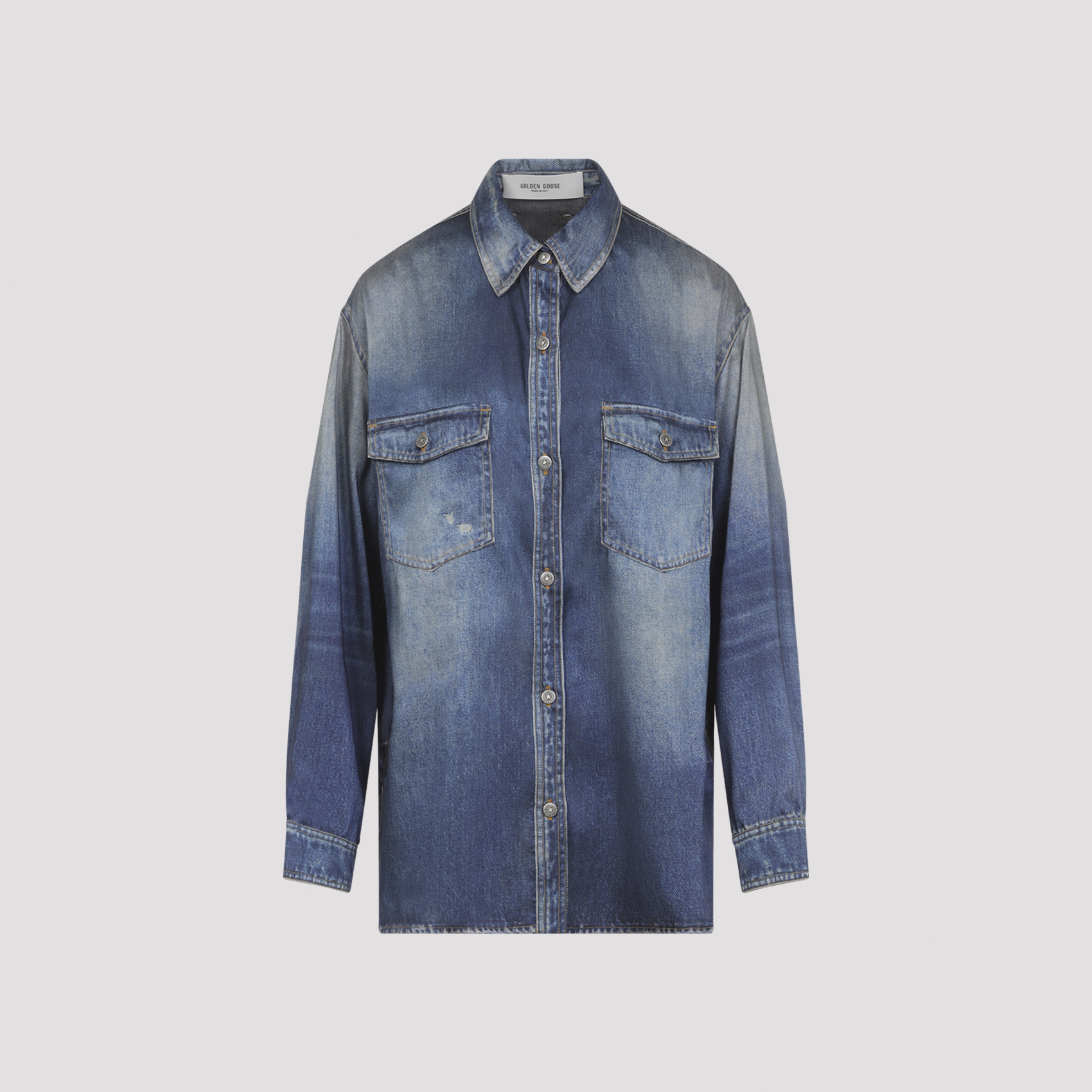 Golden Goose Women's Blue Patty Over Shirt Polyester