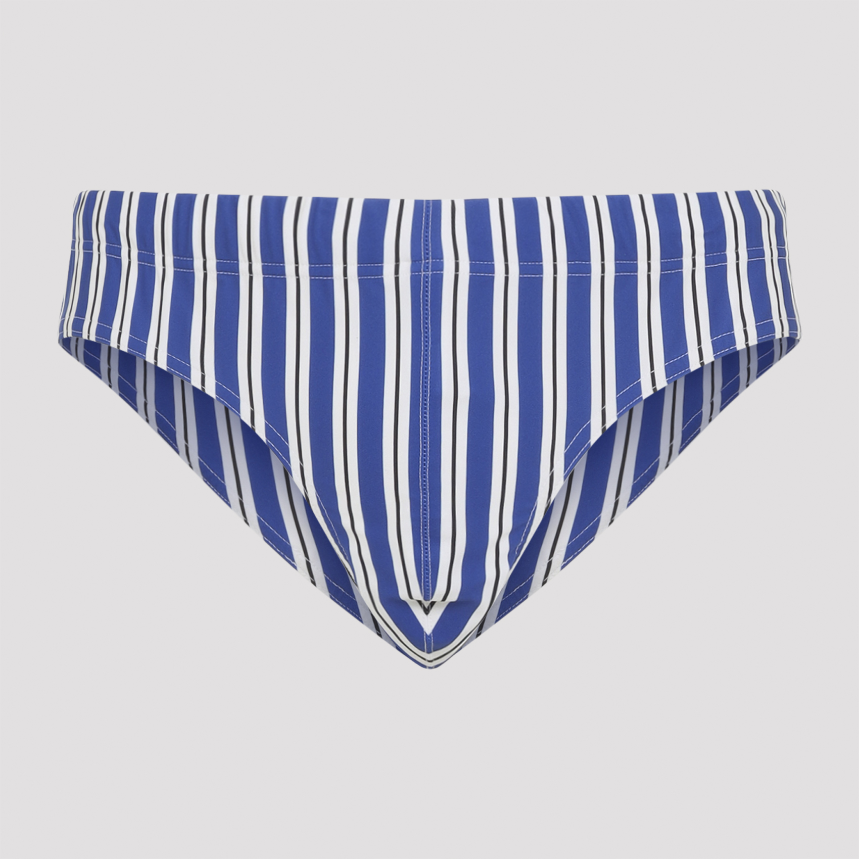 Tom Ford Men's Blue Regital Stripe Swim Brief Polyamide Elastane Swimwear