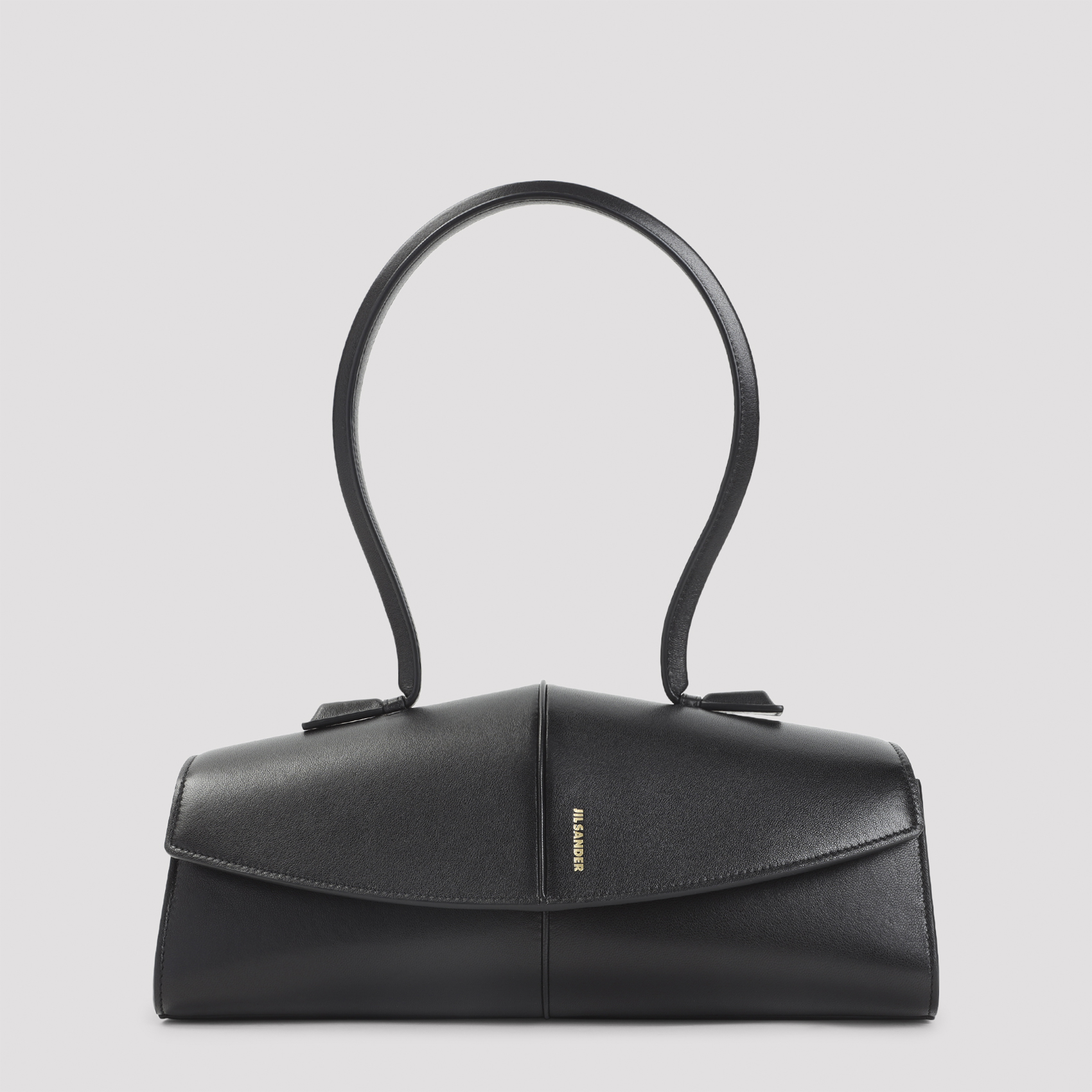 Jil Sander Women's Black Shoulder Bag Ovine Leather