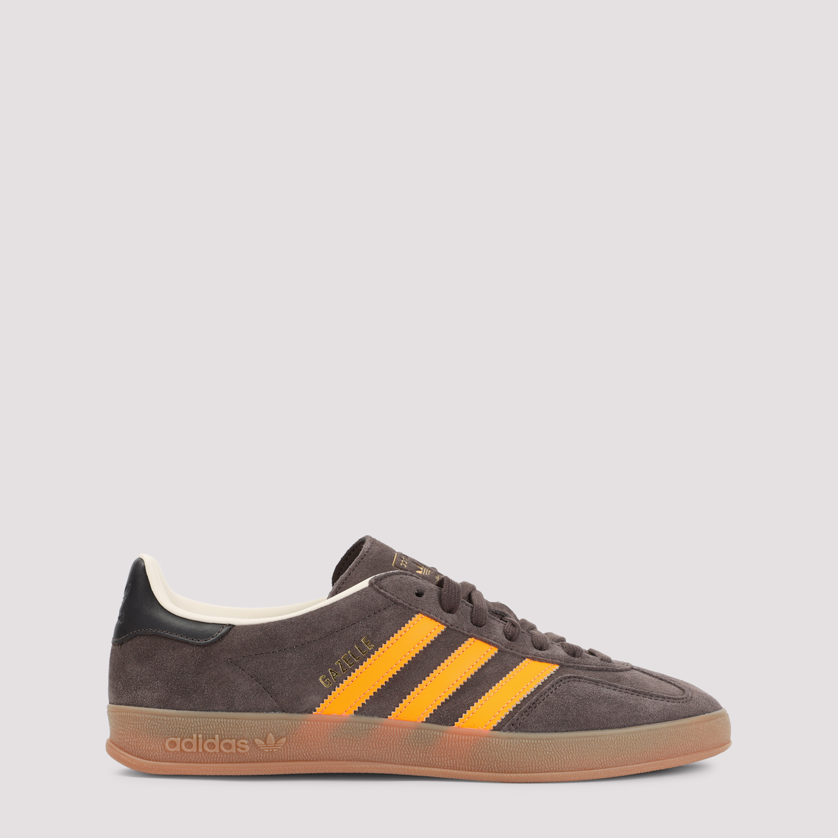 Adidas Men's Brown Gazelle Indoor Sneakers Suede Leather Rubber Shoe