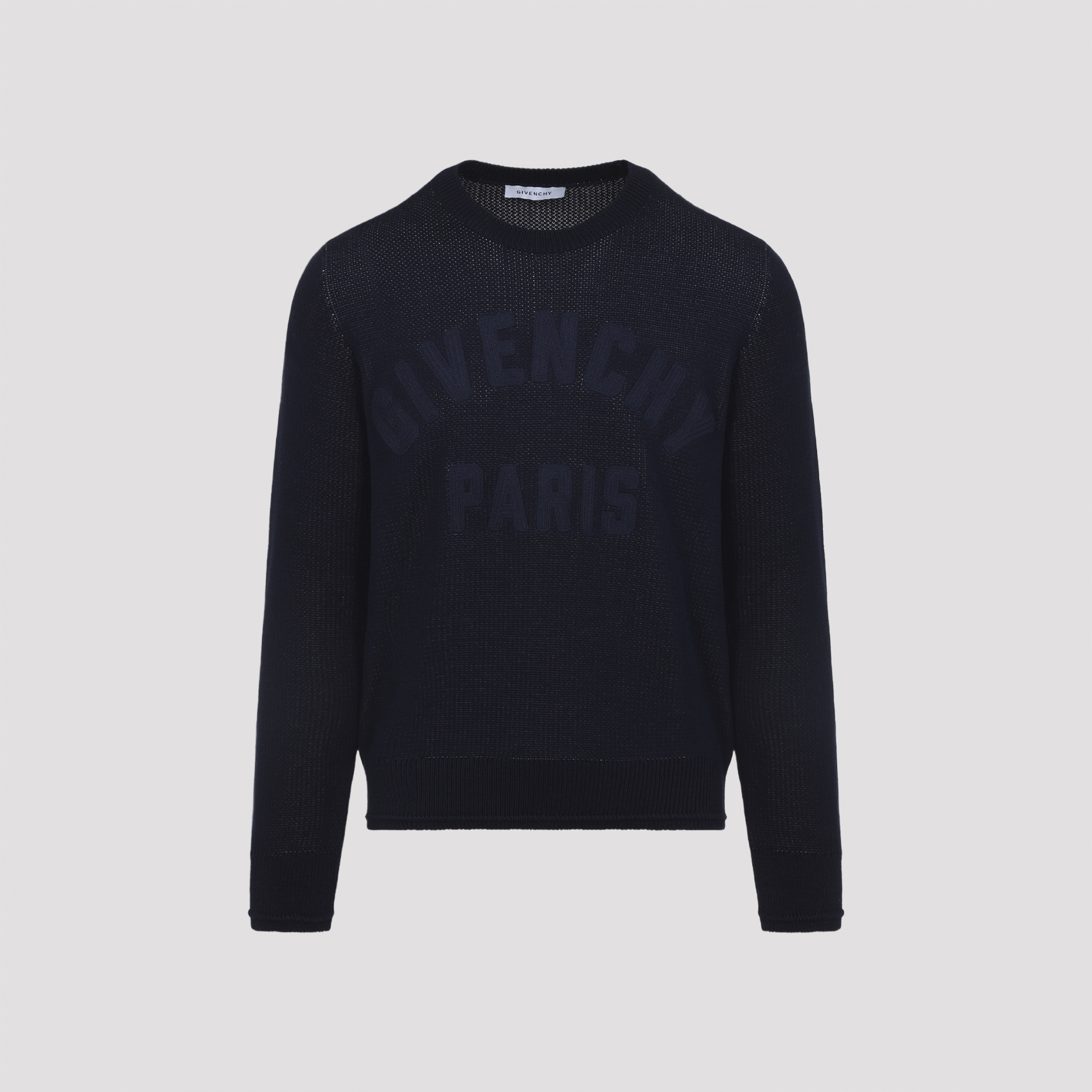 Givenchy Men's Blue Cotton Pullover Sweater