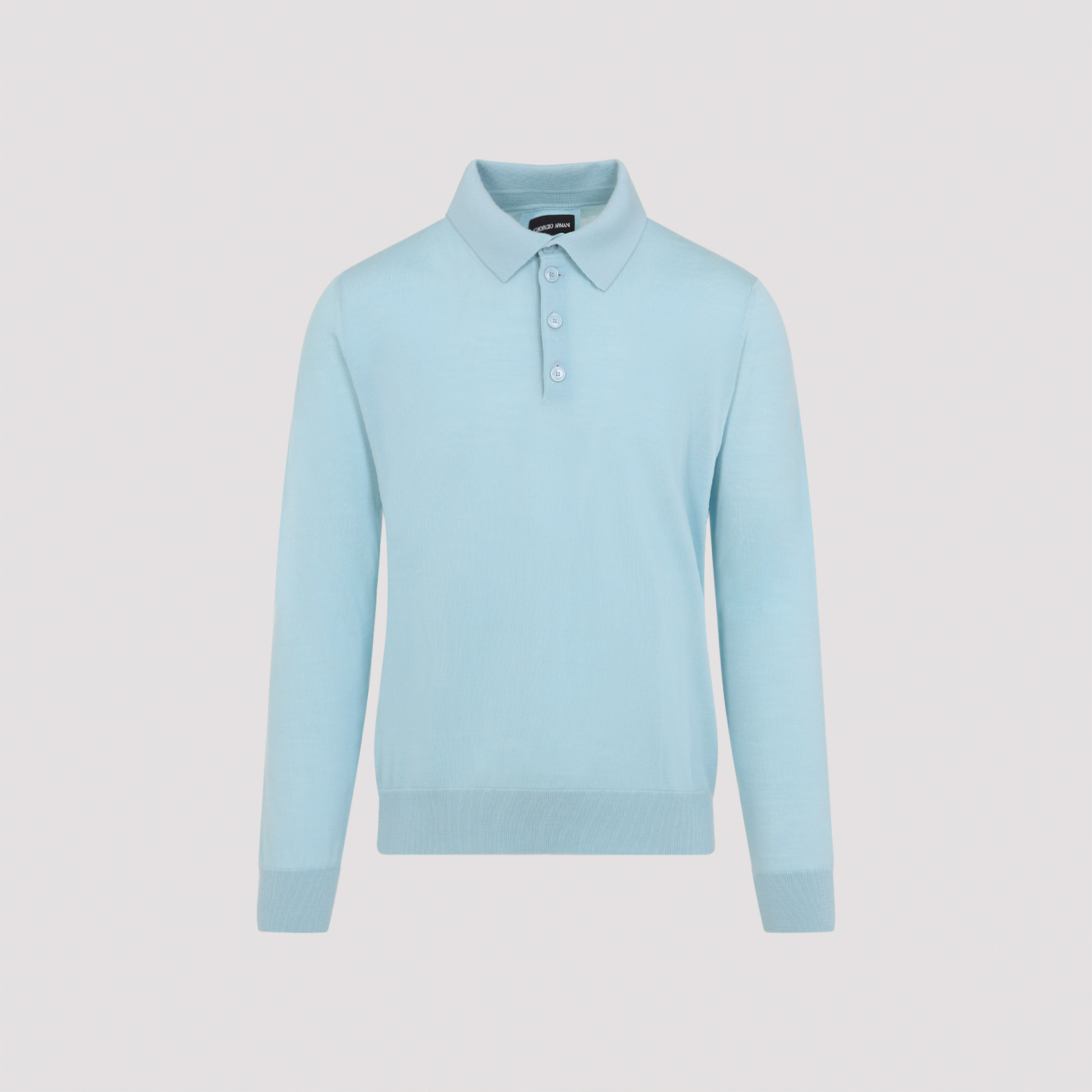Giorgio Armani Men's Blue Wool Sweater Virgin