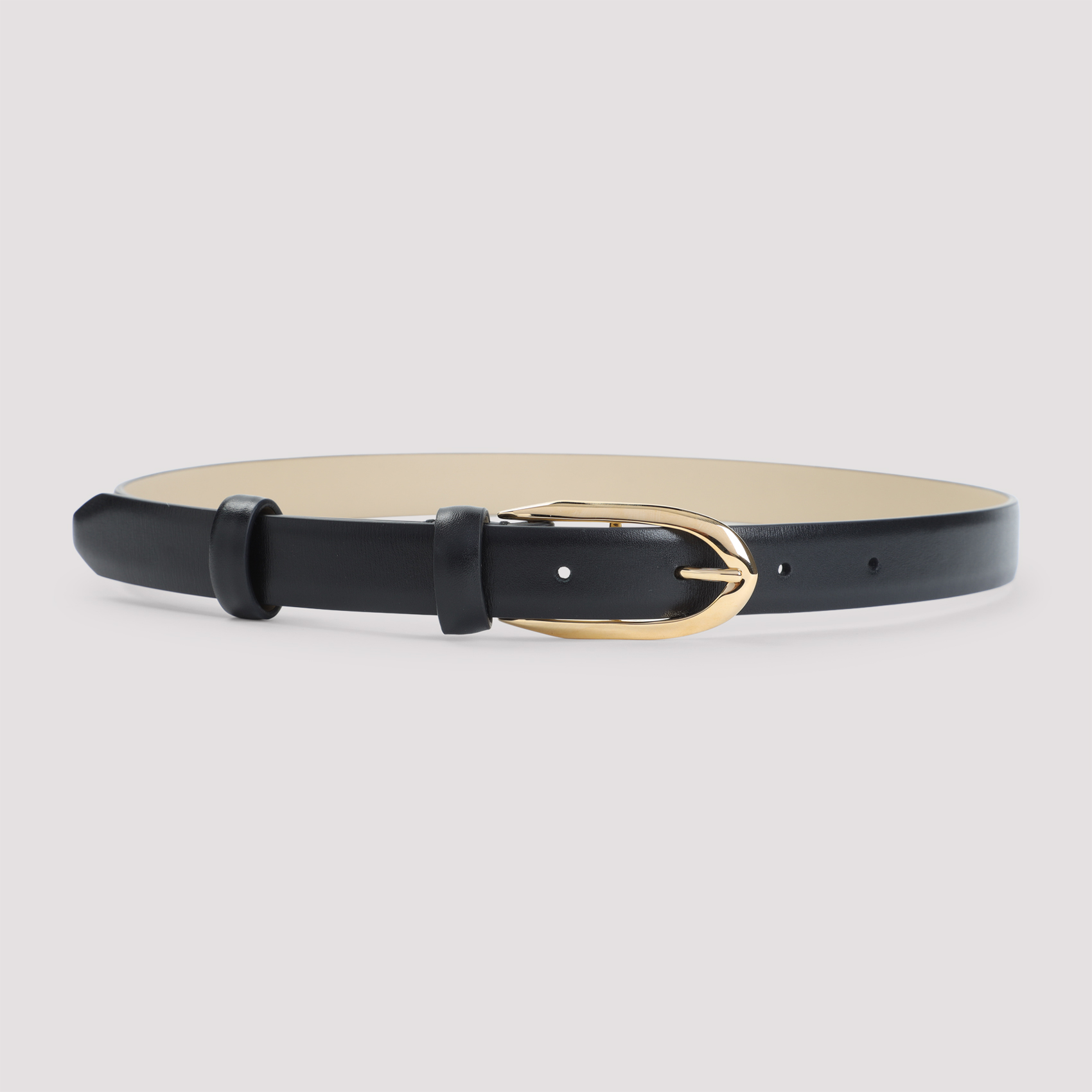 Givenchy Women's Black Buckle Belt Calf Leather