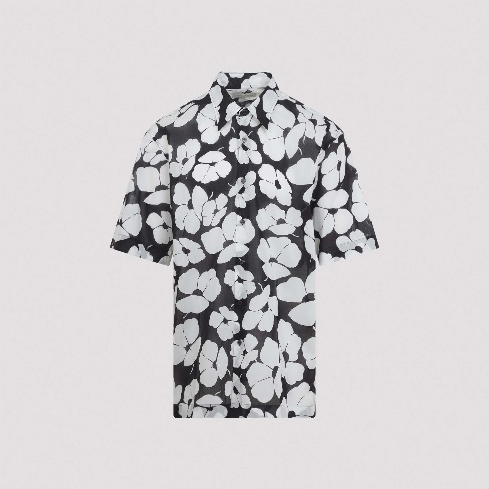 Dries Van Noten Men's Black Cassidye Shirt Cotton