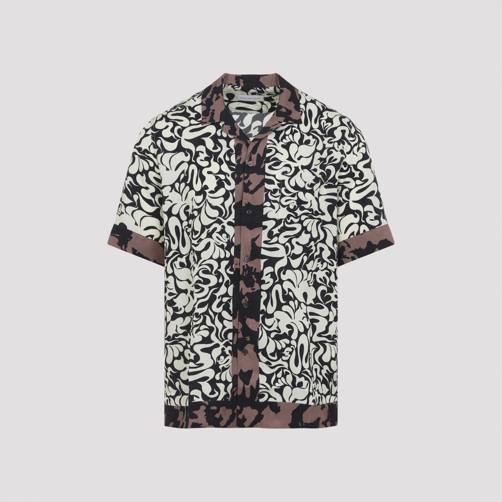 Dries Van Noten Men's Black Carltone Shirt Viscose