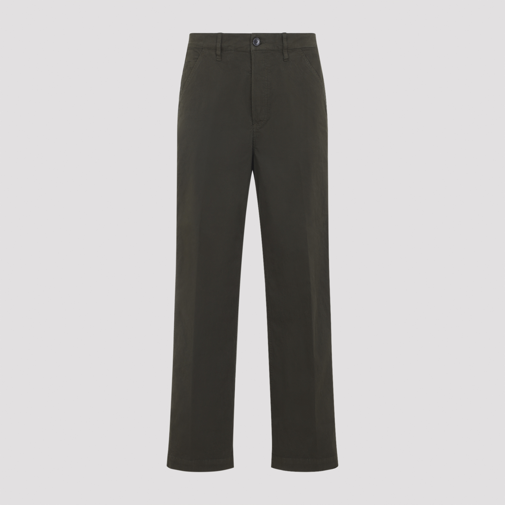 Dries Van Noten Men's Green Pickerbys Pants Cotton Elastane