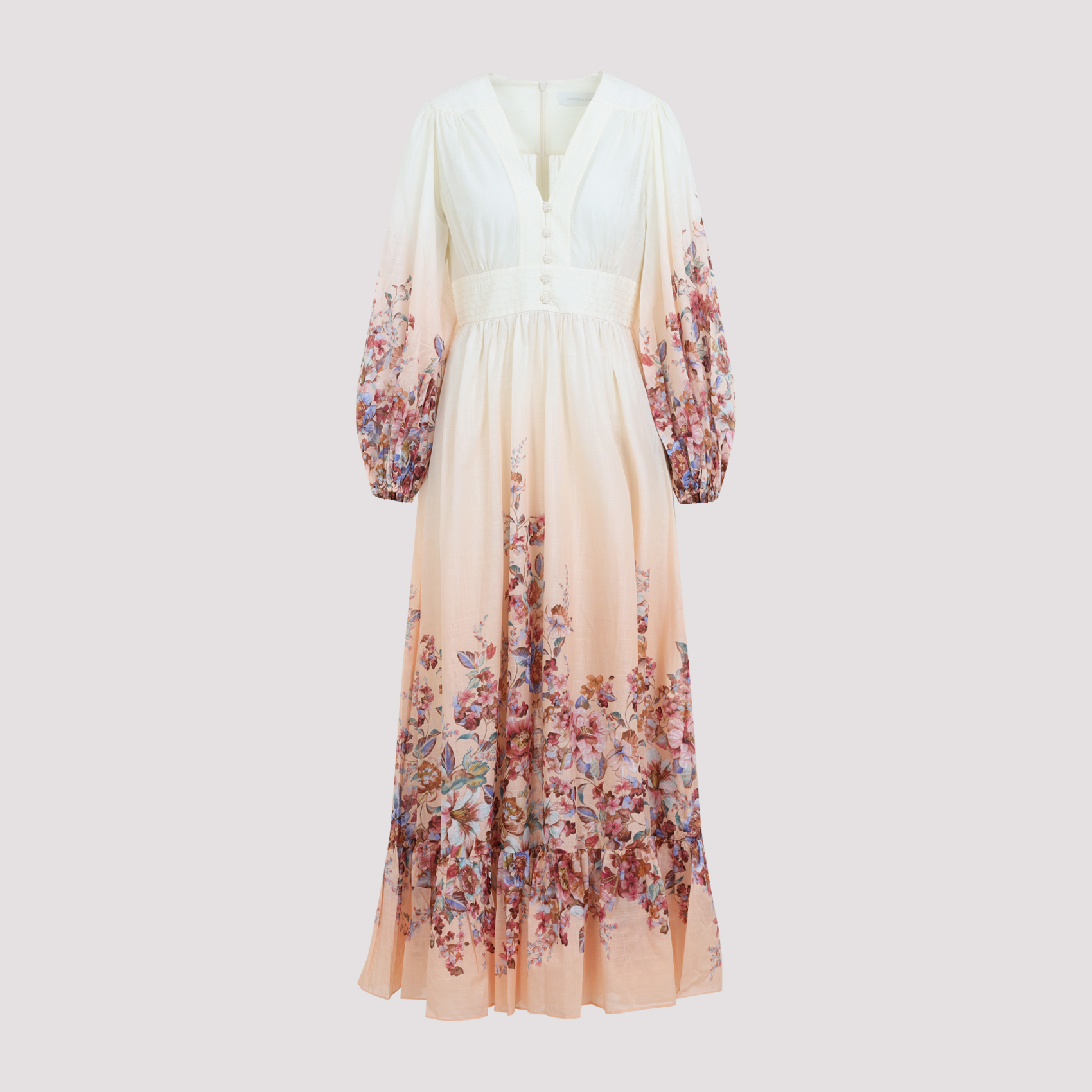 Zimmermann Women's Multicolour Awaken Plunge Maxi Dress Cotton