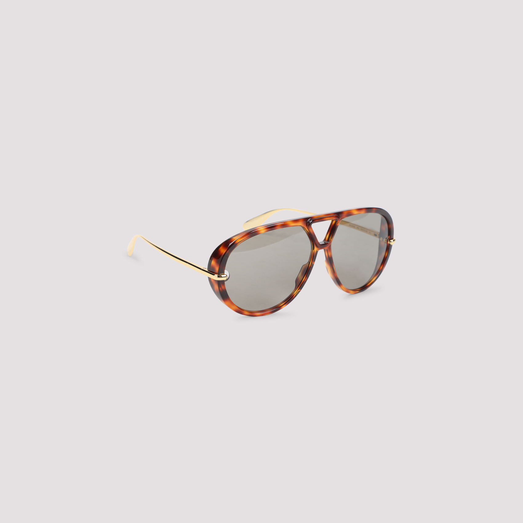 Bottega Veneta Eyewear Unisex Brown Bottega Veneta Pilot Sunglasses Acetate Glasses