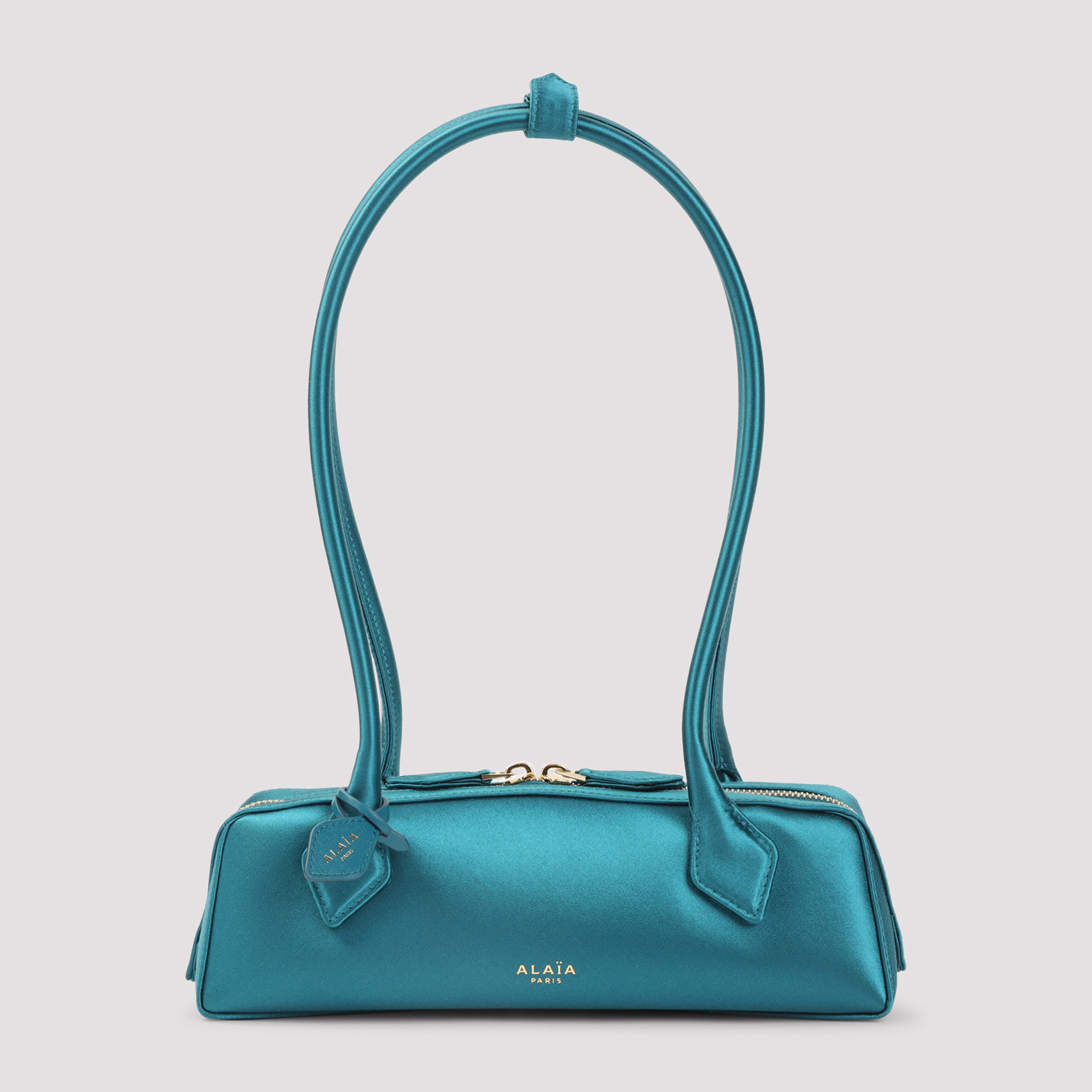Alaïa Women's Green Teckel Small Shoulder Bag Satin