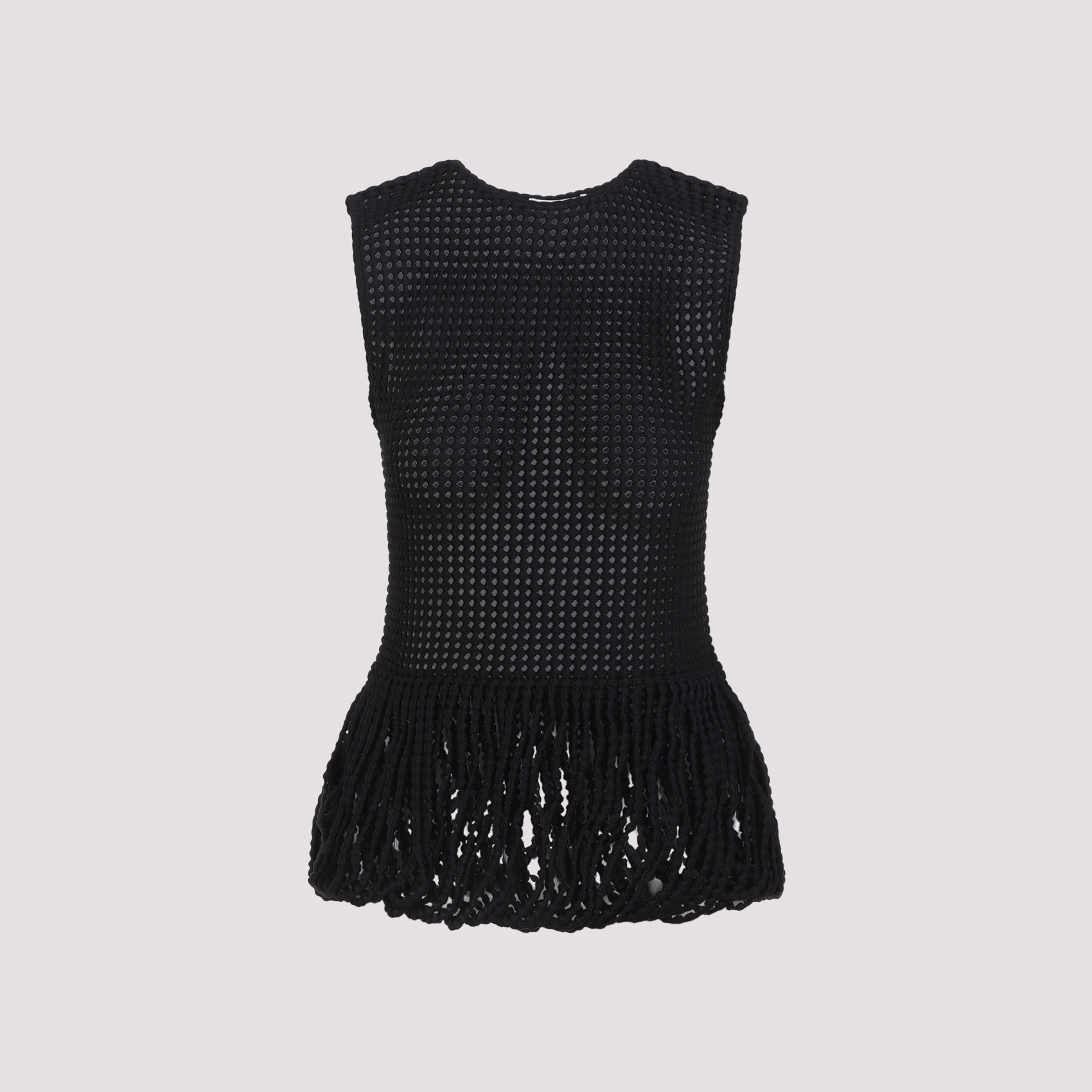 Alaïa Women's Black Peplum Tank Top